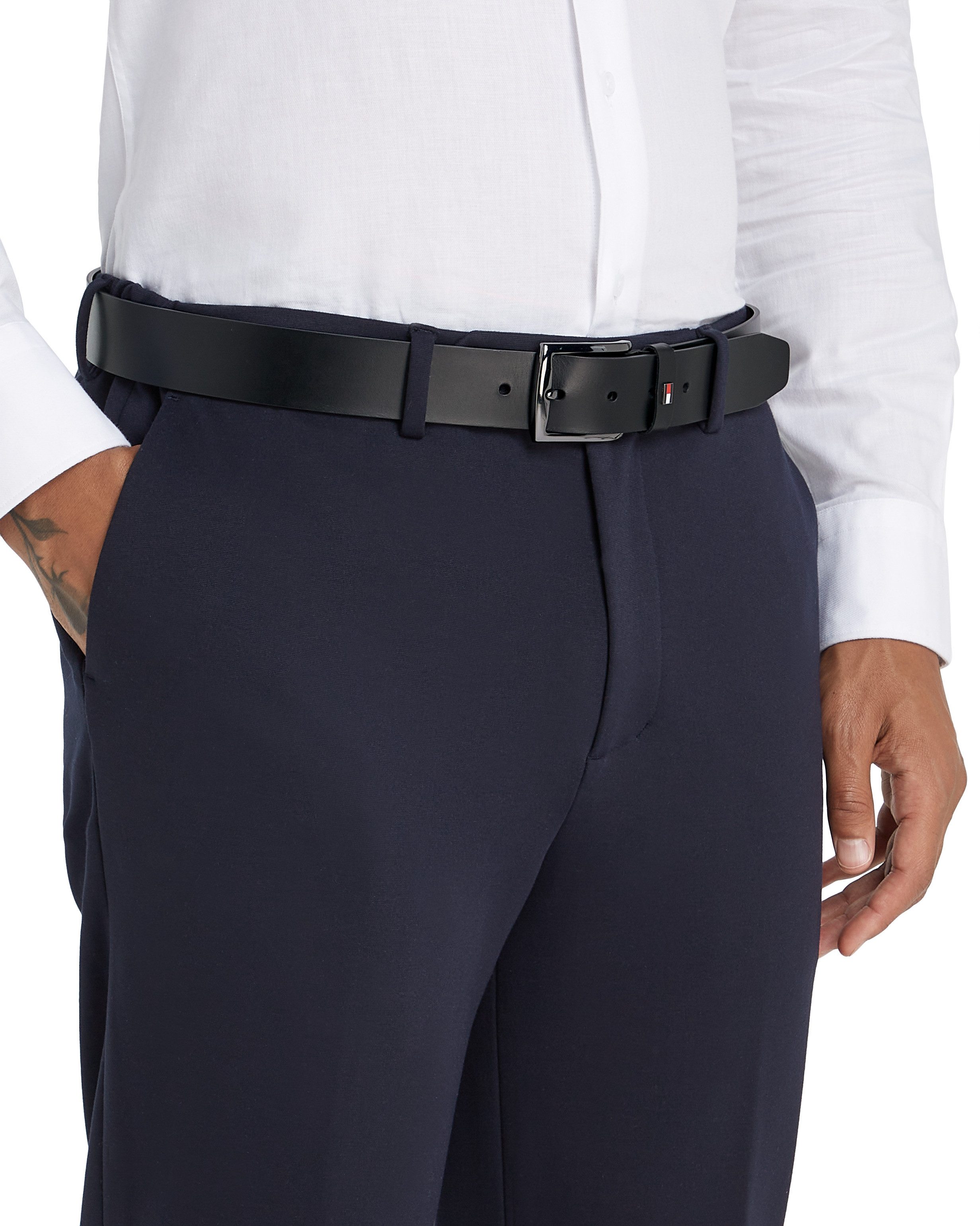 Tommy Hilfiger Leren riem DENTON ADJ EXT In grootte verstelbaar