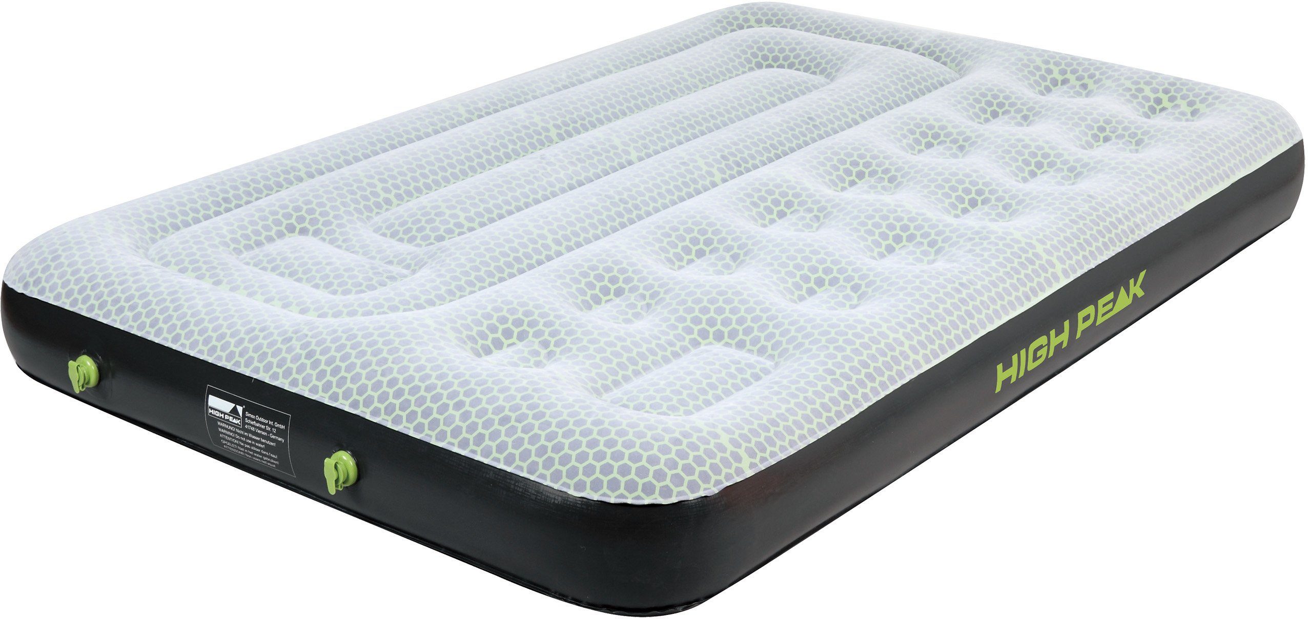 High Peak Luchtbed Multi Comfort Plus luchtbedden maat 198 x 137 x 22 cm grijs