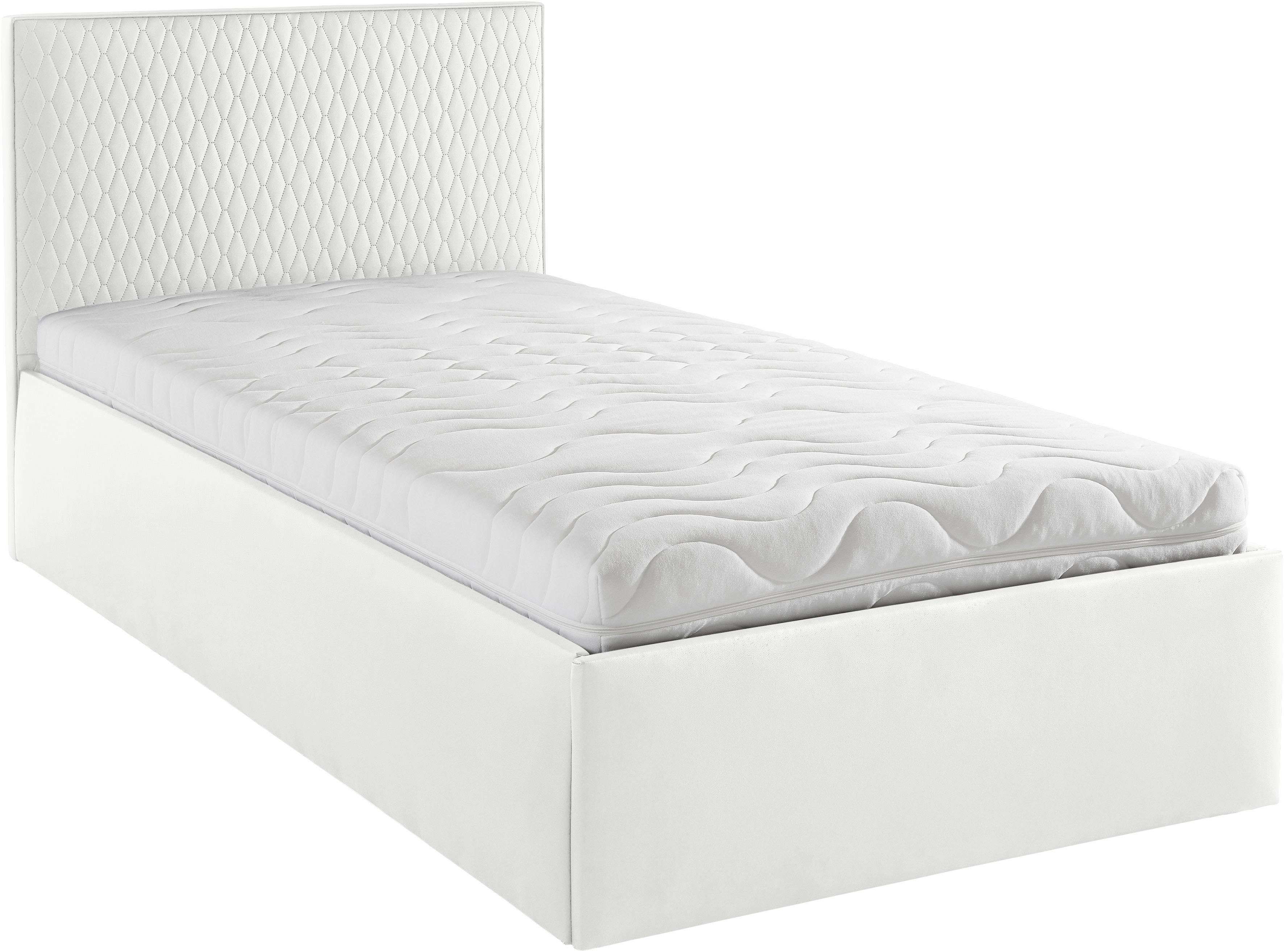 Westfalia Polsterbetten Gestoffeerd bed met bedkist bij uitvoering met matras