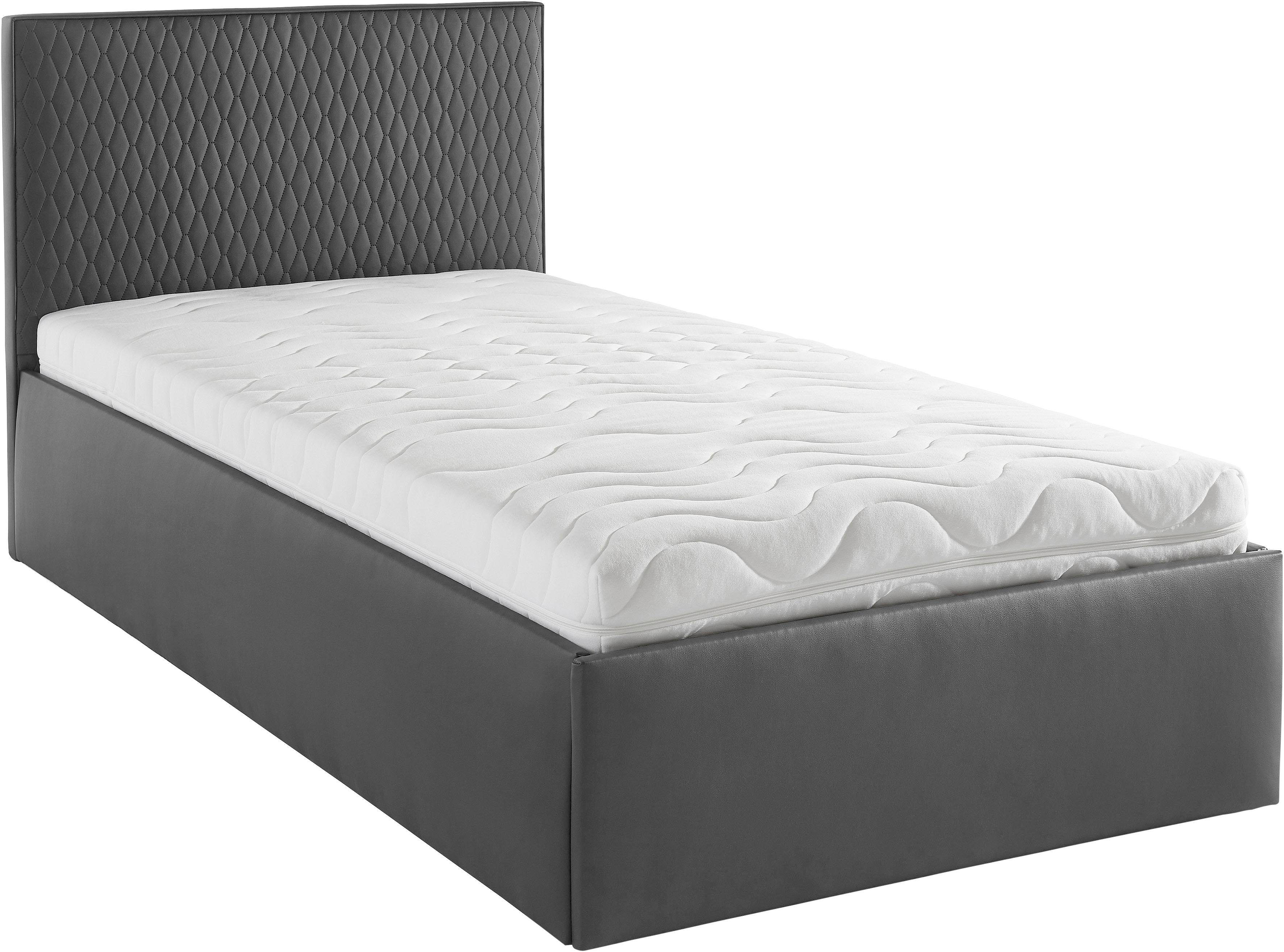 Westfalia Polsterbetten Gestoffeerd bed met bedkist bij uitvoering met matras