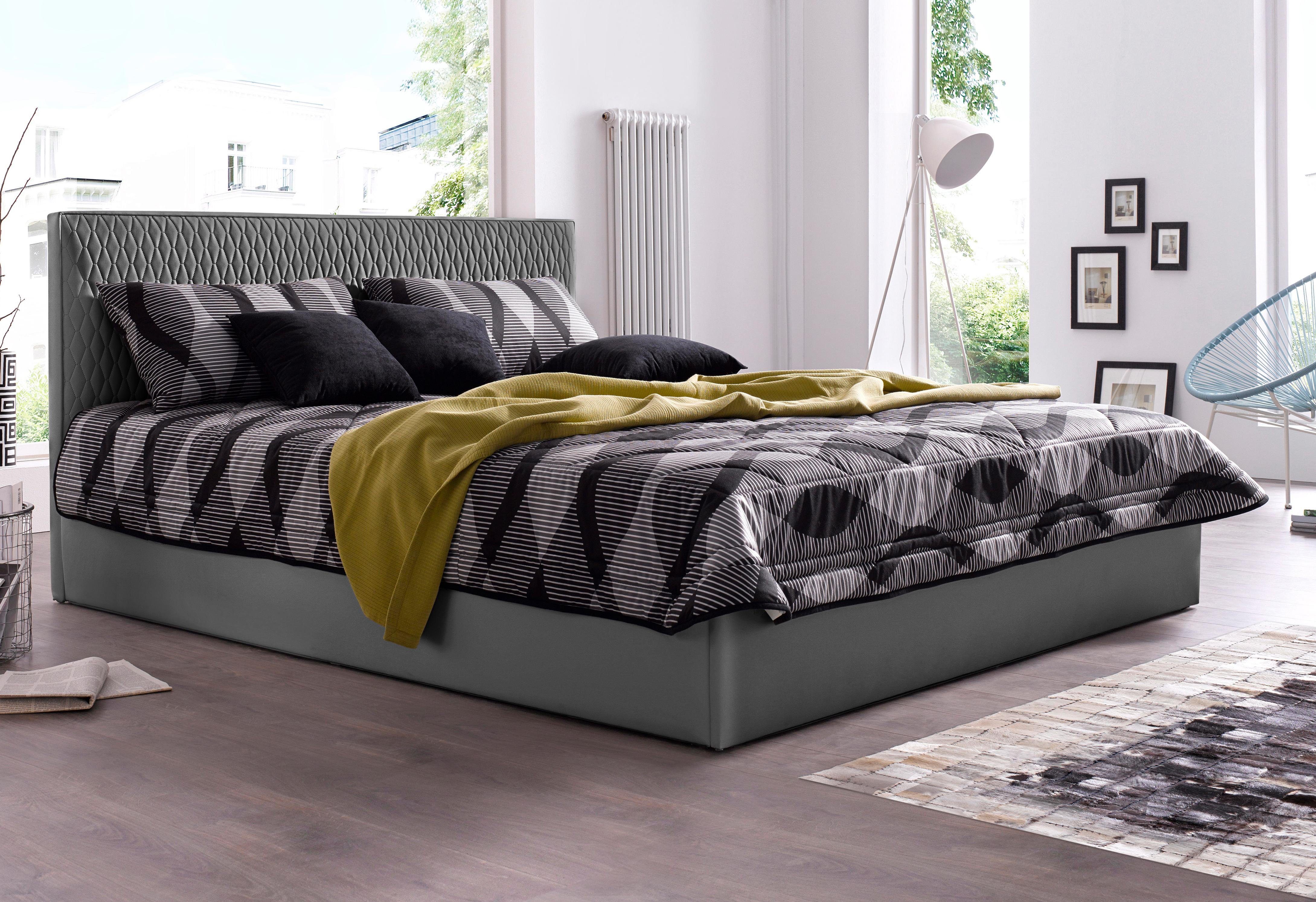 Westfalia Polsterbetten Gestoffeerd bed met bedkist bij uitvoering met matras