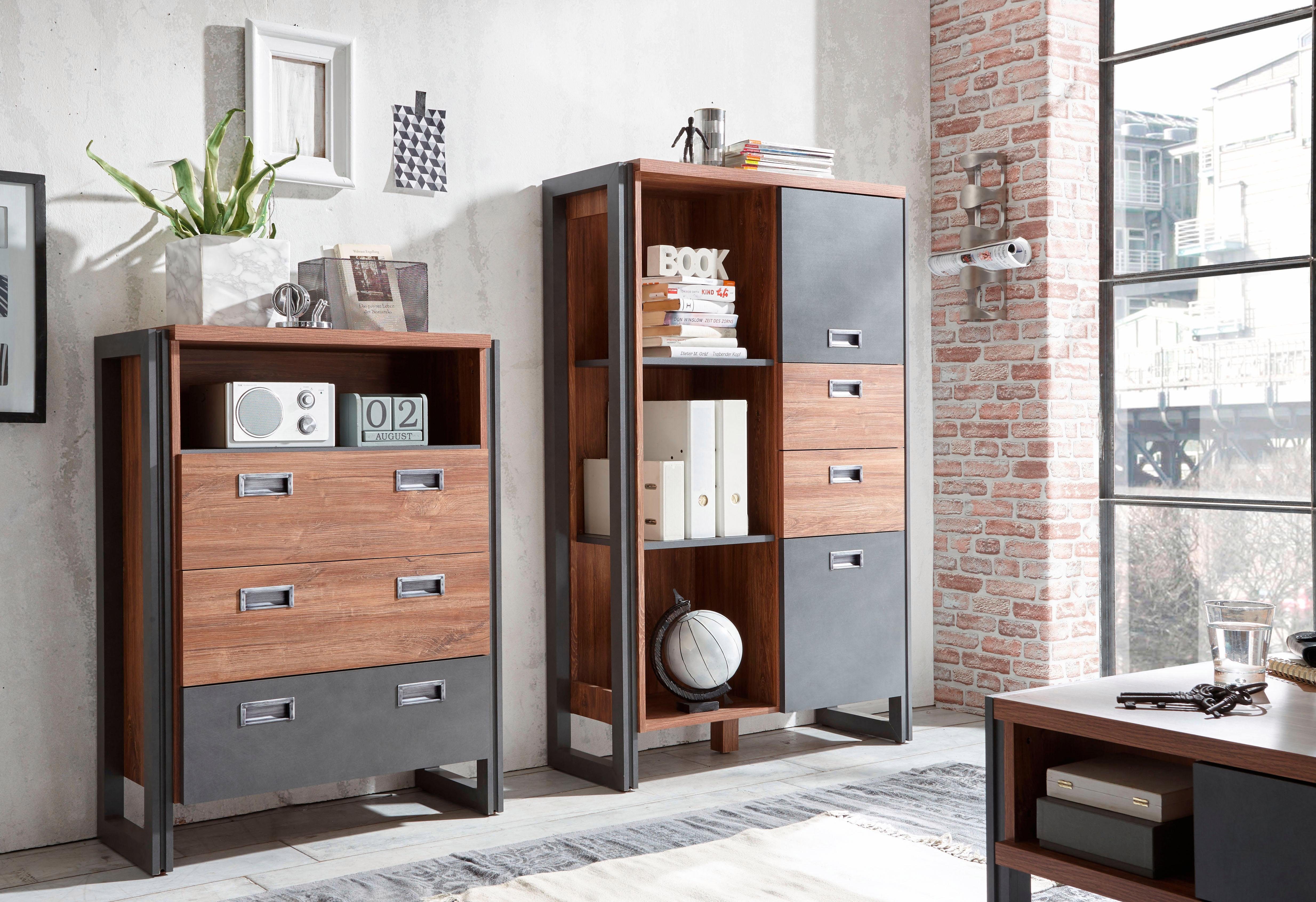 Home affaire Highboard Detroit Hoogte ca. 140 cm