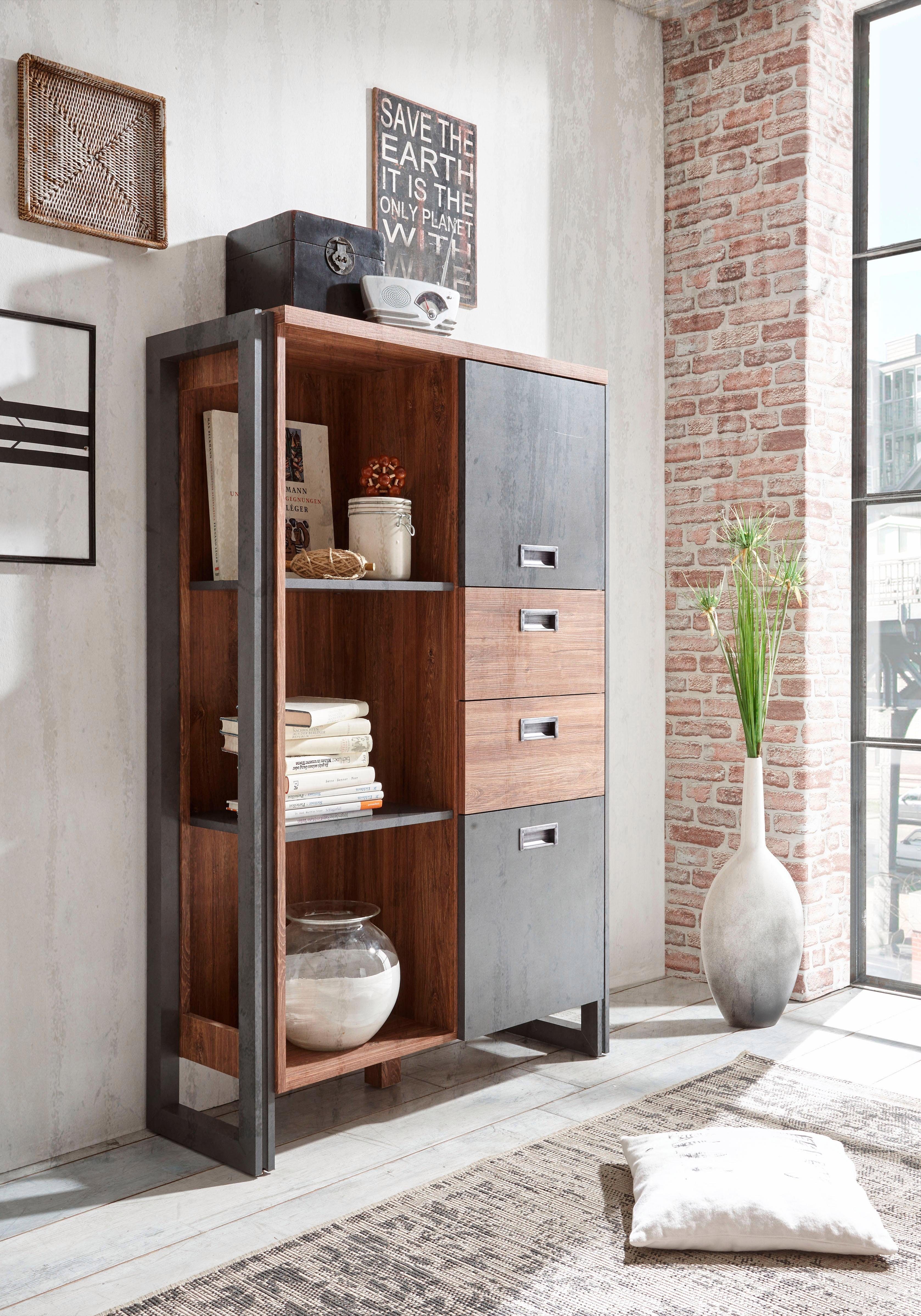 Home affaire Highboard Detroit Hoogte ca. 140 cm