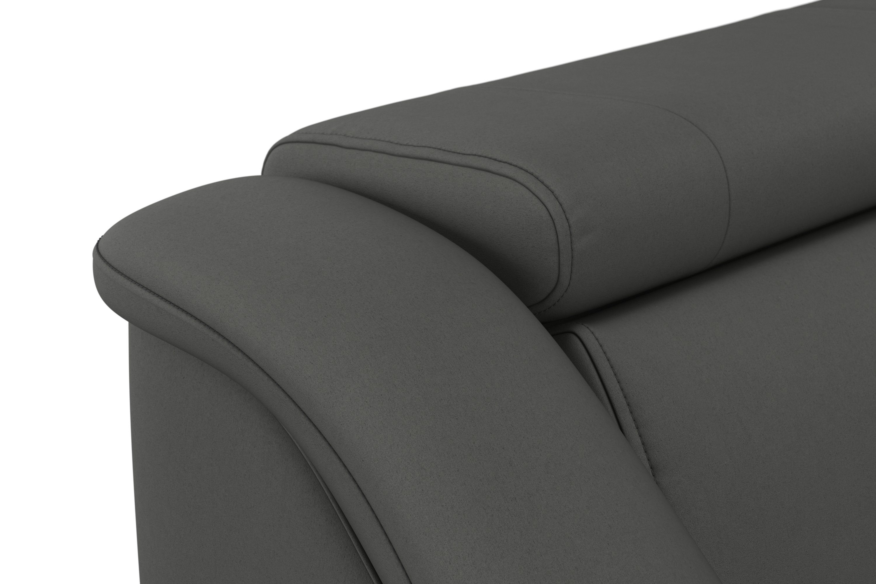 sit&more Hoekbank Freetown L-vorm met verstelbare hoofdsteun en comfortabele binnenvering