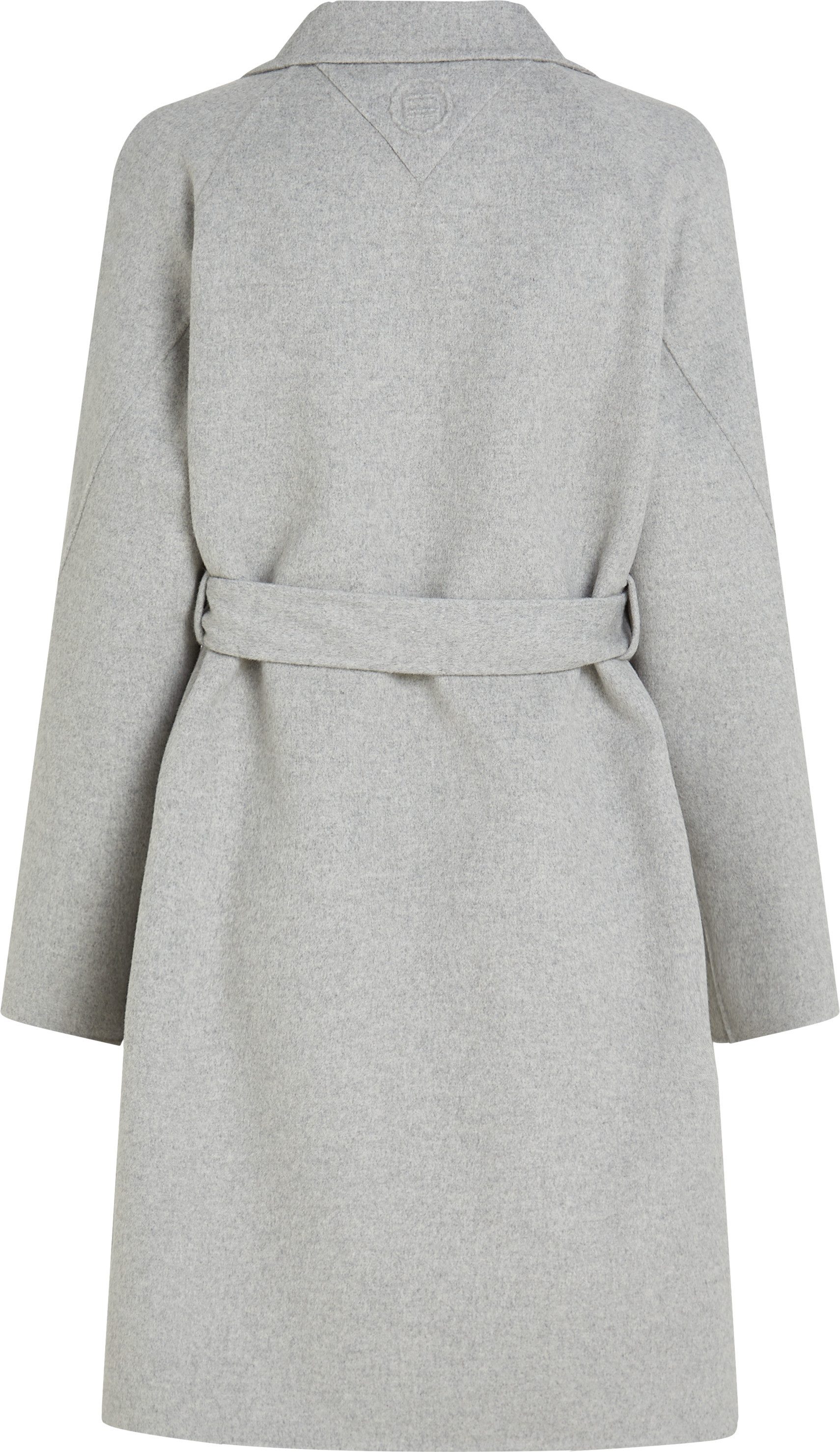 Tommy Hilfiger Korte jas REG DF WOOL BELTED COAT