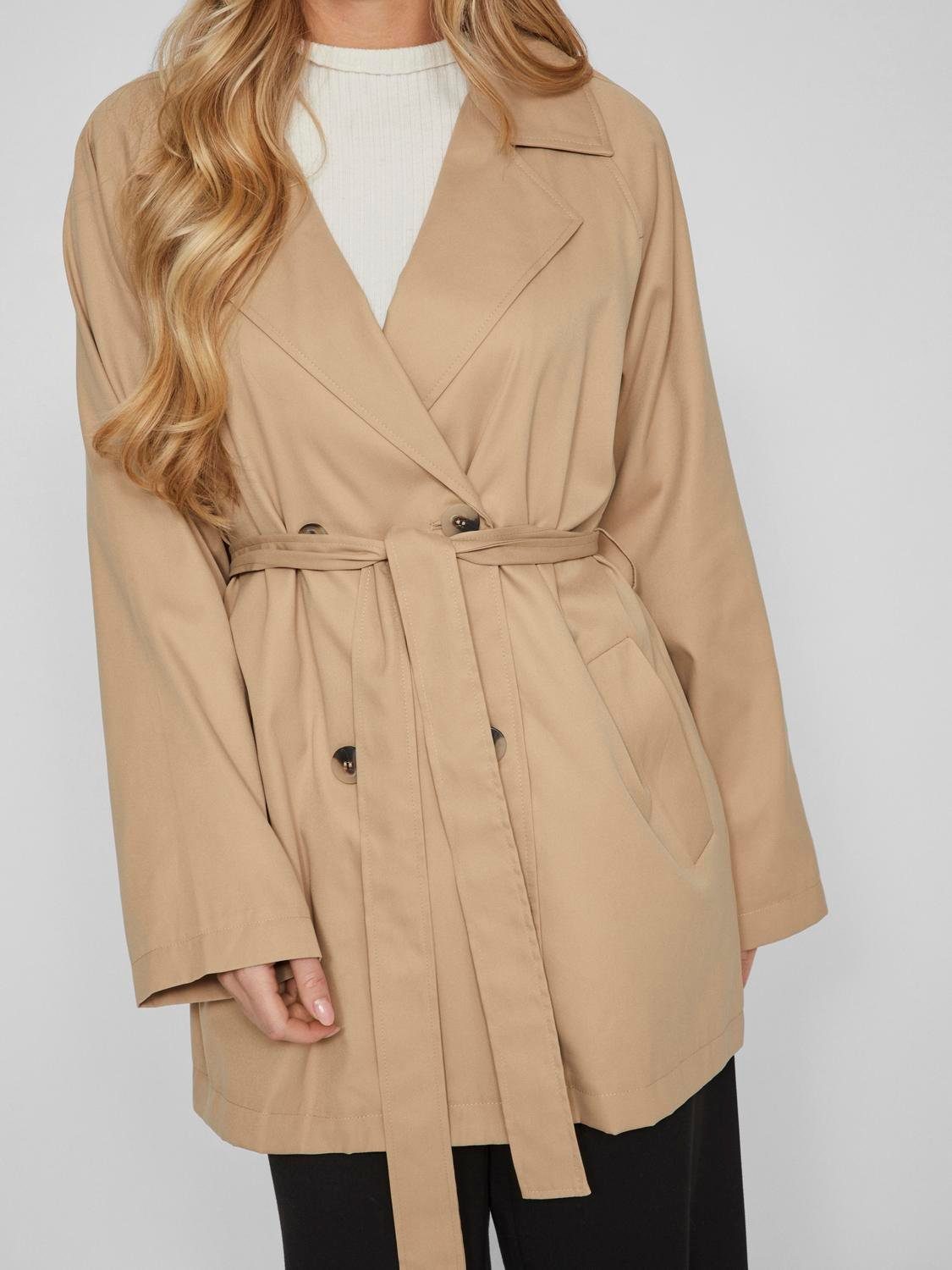 Vila Trenchcoat VIJANCINE L-S TRENCHCOAT NOOS