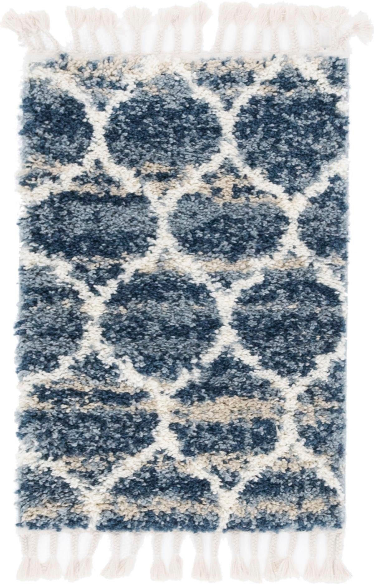 Myflair Möbel & Accessoires Hoogpolig vloerkleed Top shag voorraadopruiming geweven, gemêleerde look, zacht & behaaglijk, met franje
