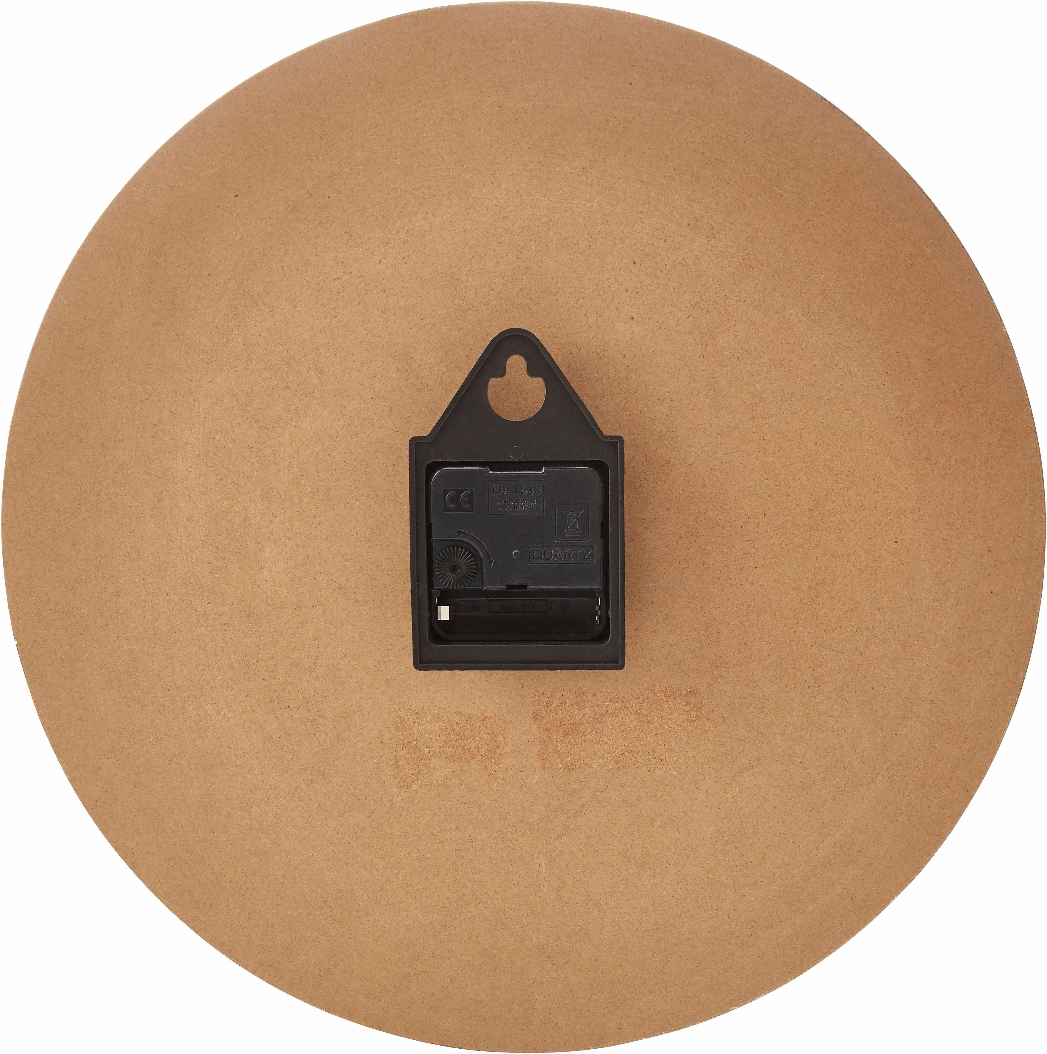 Home affaire Wandklok "Romance" romeinse cijfers, rond, ø 34 cm, vintage-look (1-delig)
