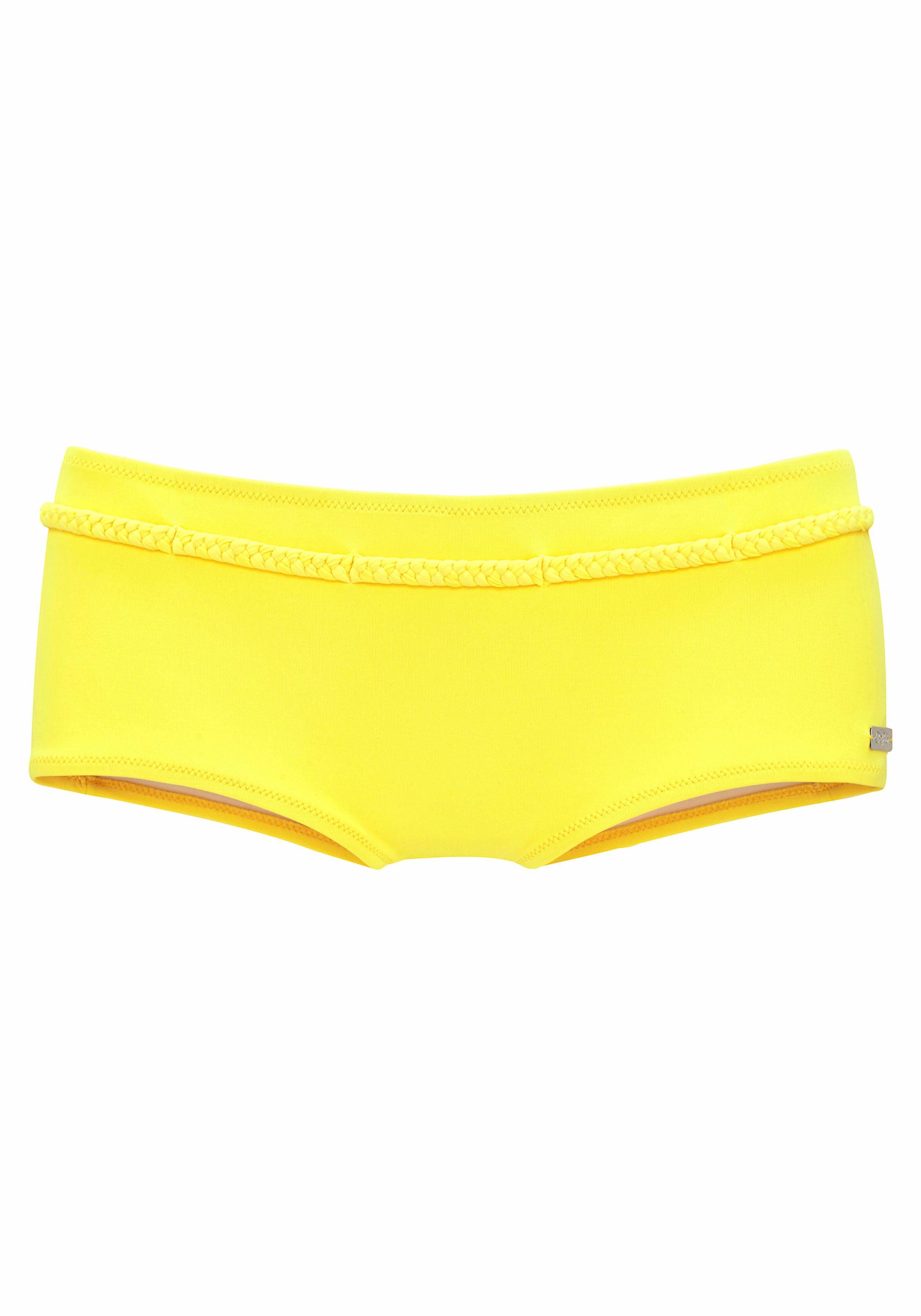 Buffalo Bikini-hotpants Happy met gevlochten sierriem