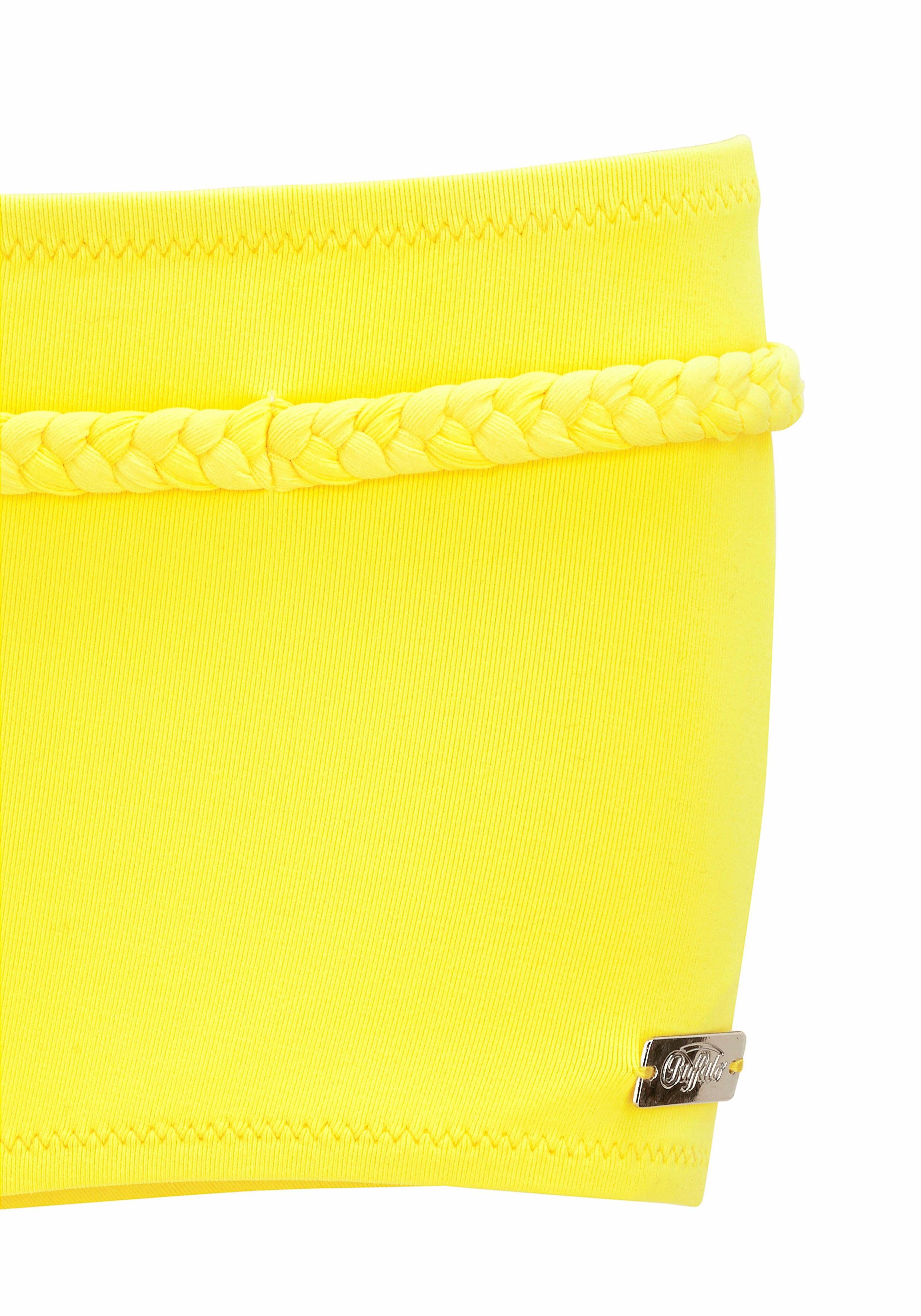 Buffalo Bikini-hotpants Happy met gevlochten sierriem