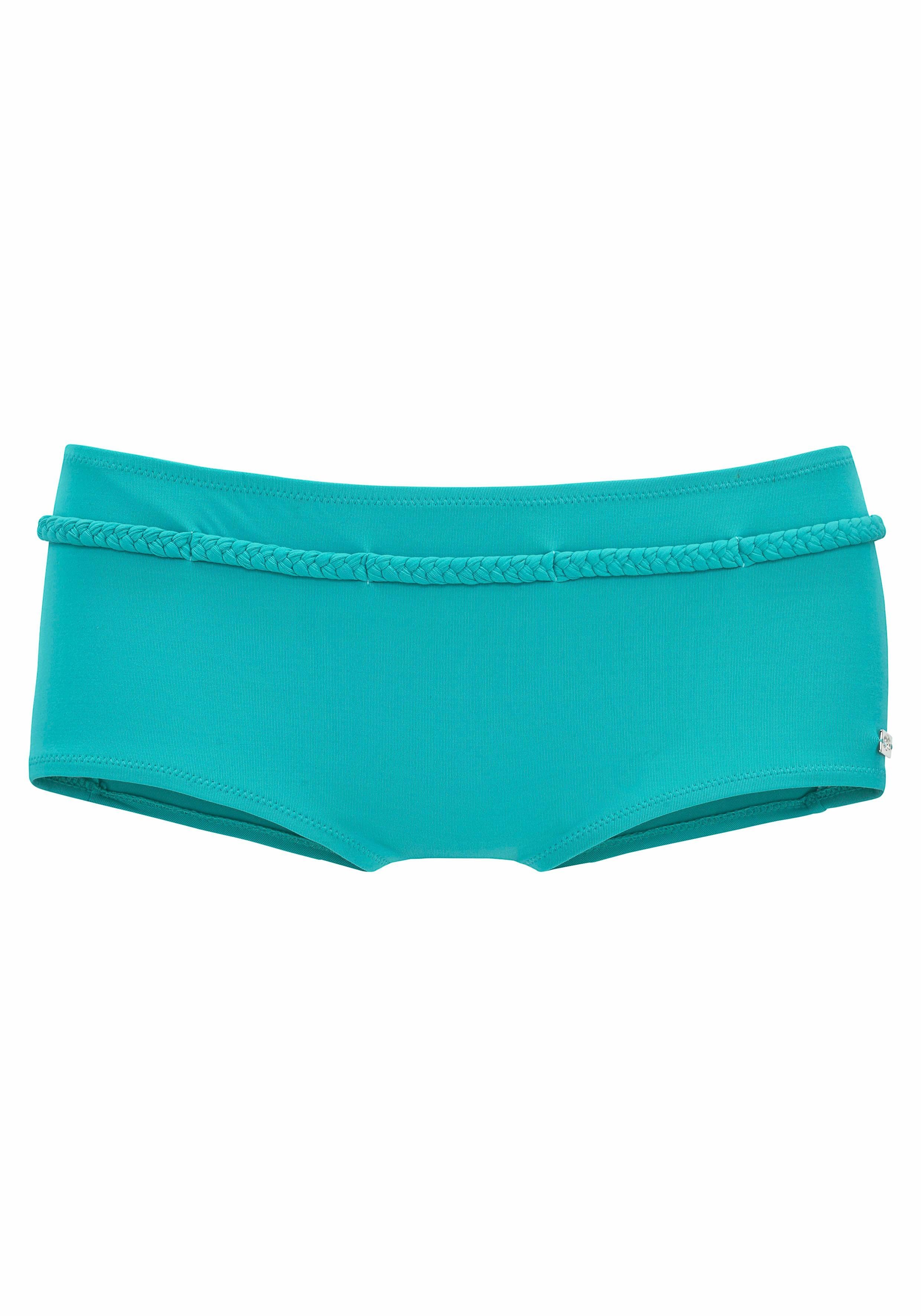 Buffalo Bikini-hotpants Happy met gevlochten sierriem