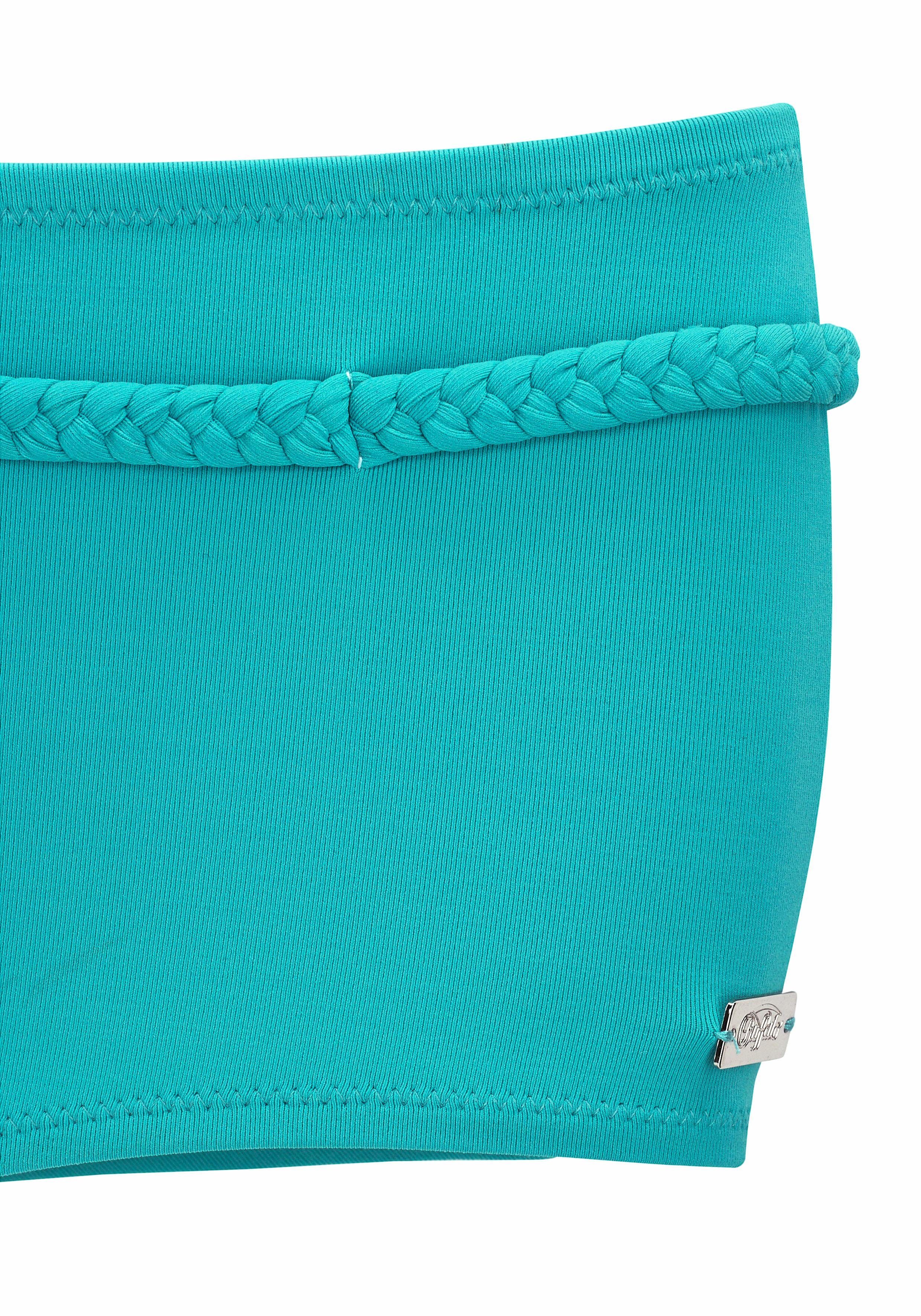 Buffalo Bikini-hotpants Happy met gevlochten sierriem