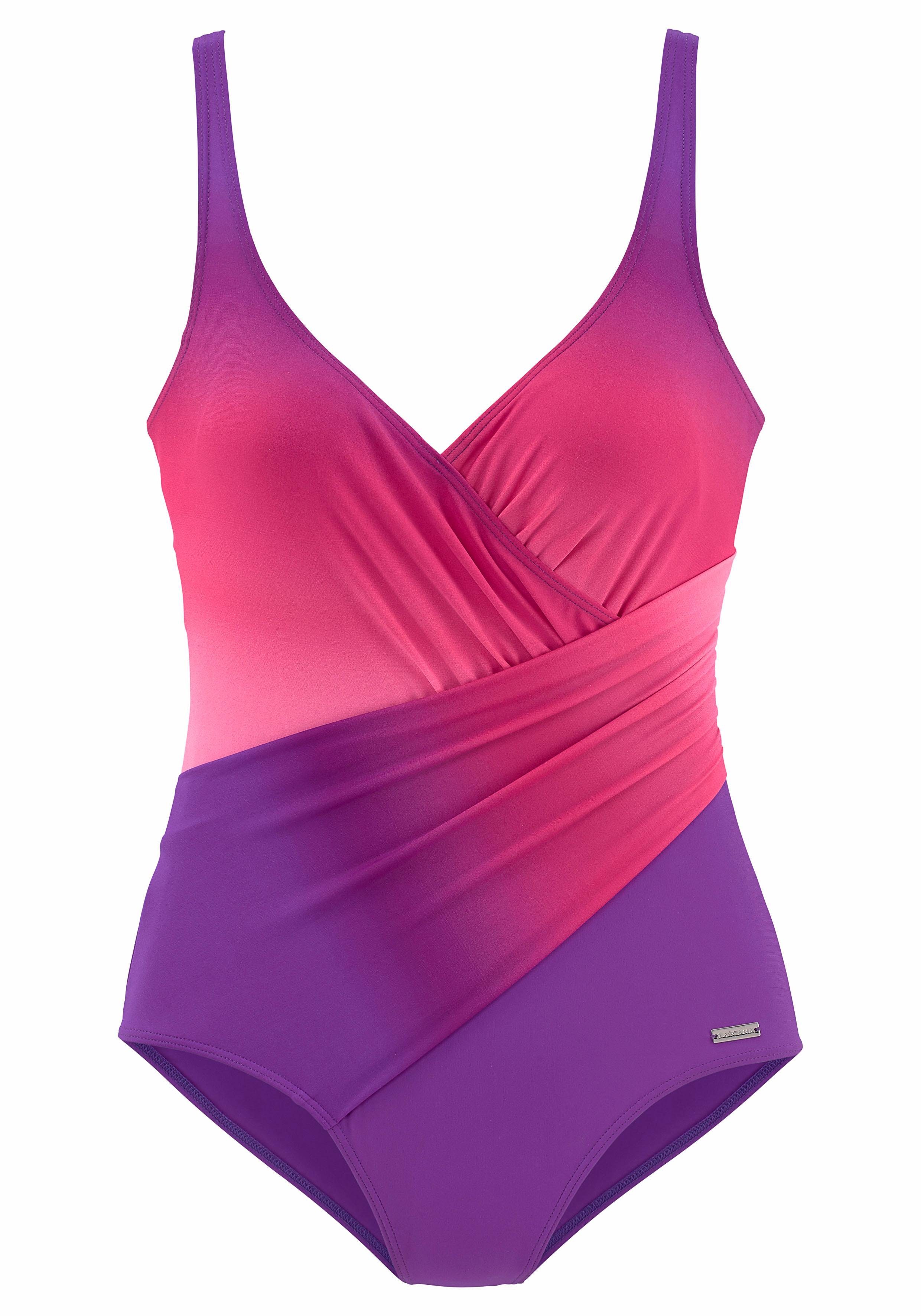 Lascana Badpak in wikkel-look met een modellerend effect
