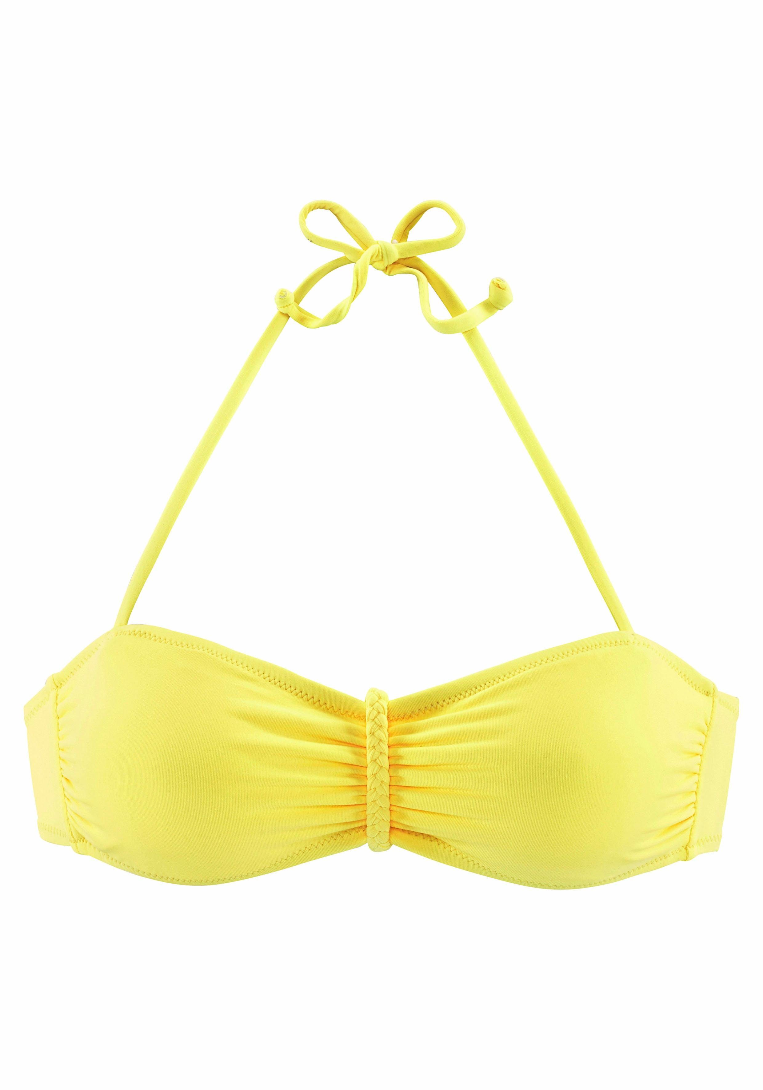 Buffalo Bandeau-bikinitop Happy met gevlochten detail
