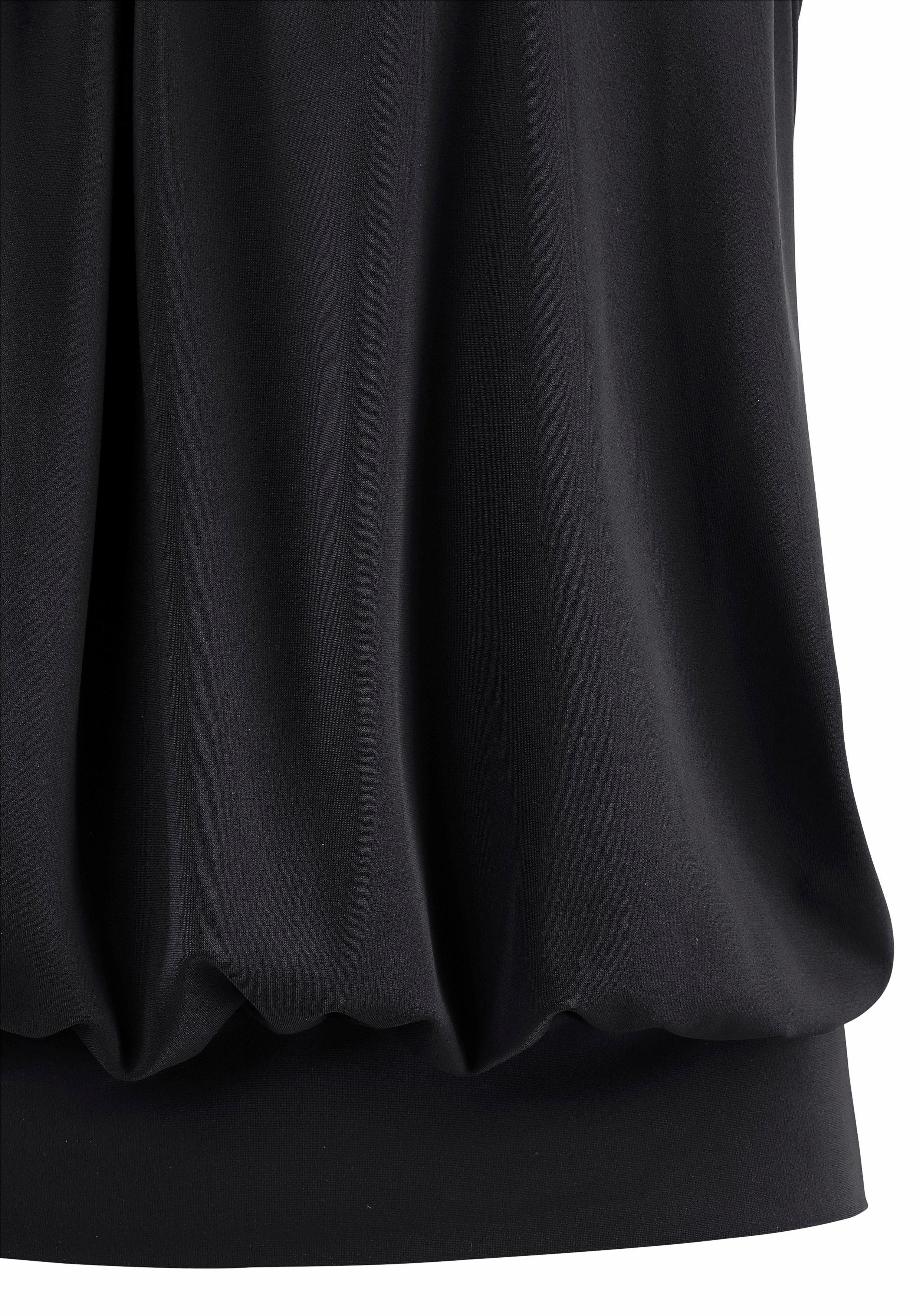Lascana Oversized tankini Corrigerende versterking bij de cup, onderbustelastiek rondom, verstelbare bandjes