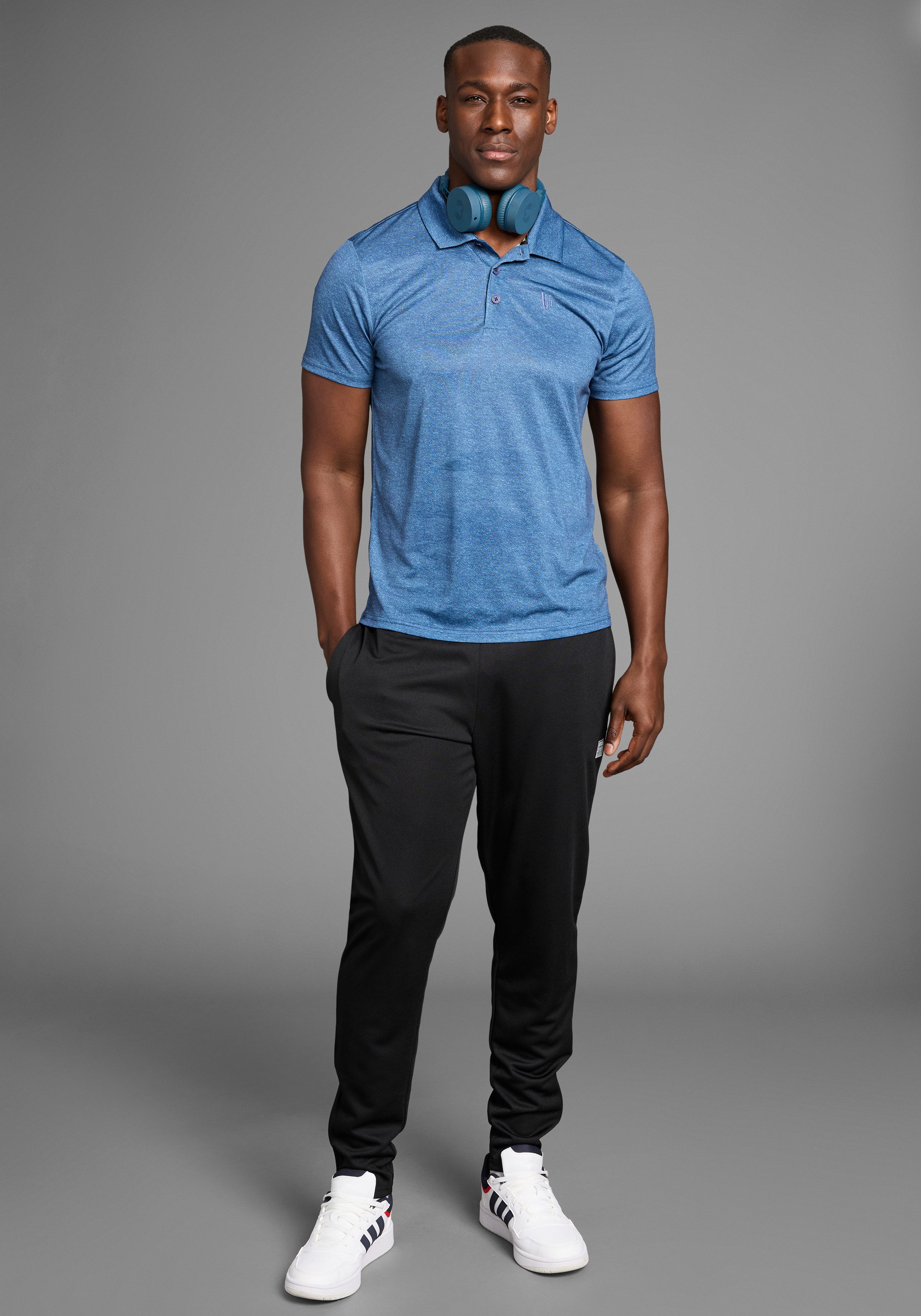 Bruno Banani Poloshirt Poloshirt van quick dry T-shirt-materiaal