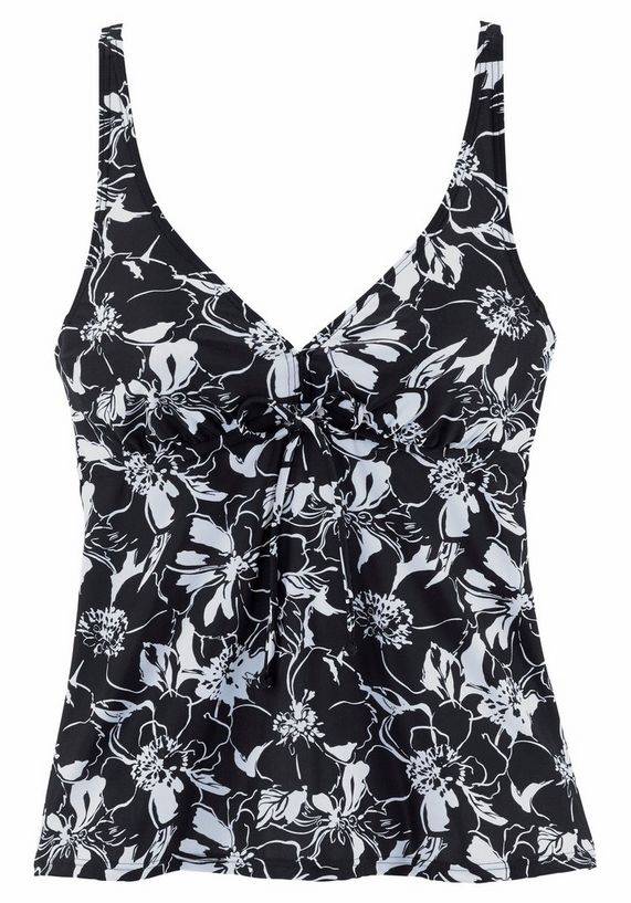 LASCANA tankinitop met beugels »Flower« LASCANA tankinitop met beugels »Flower«