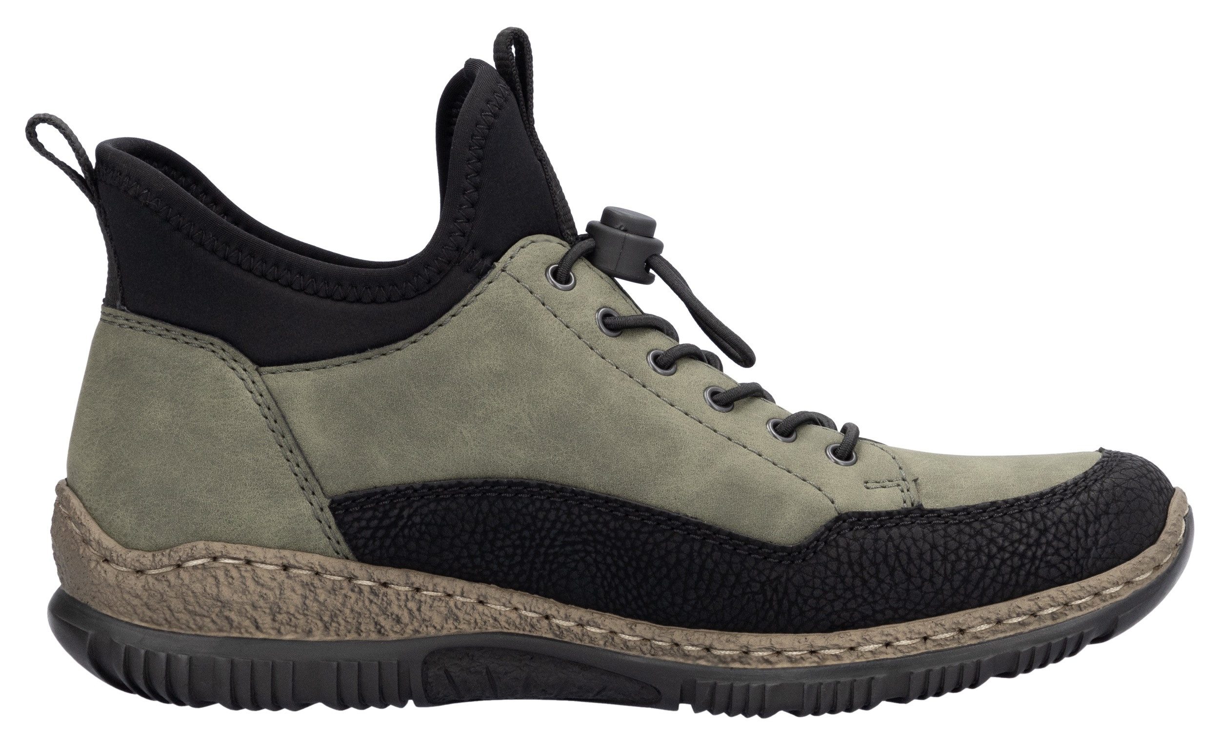 Rieker Slip-on sneakers instapschoen, vrijetijdsschoen met snel sluiting