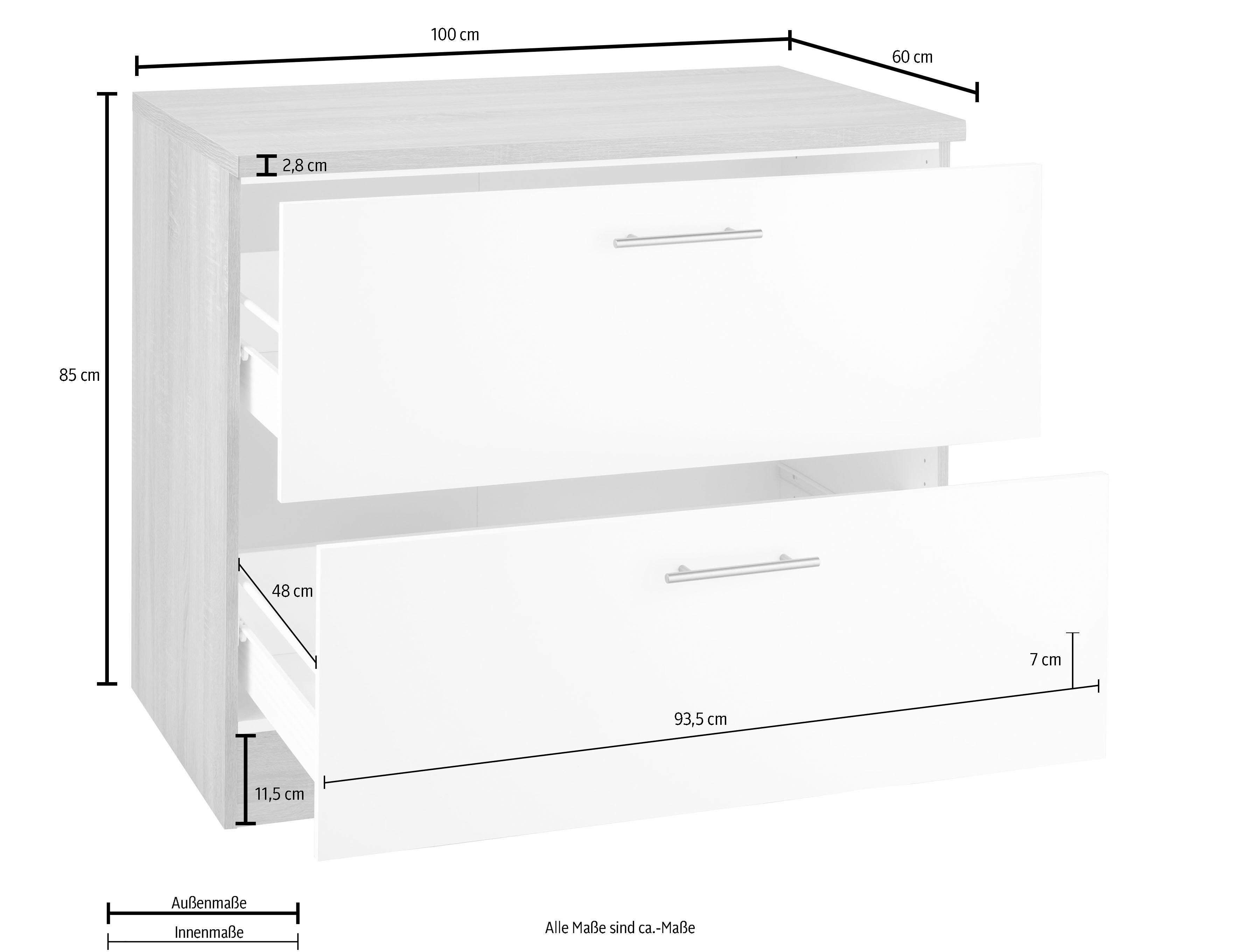 OPTIFIT Onderkast Kalmar , breedte 100 cm