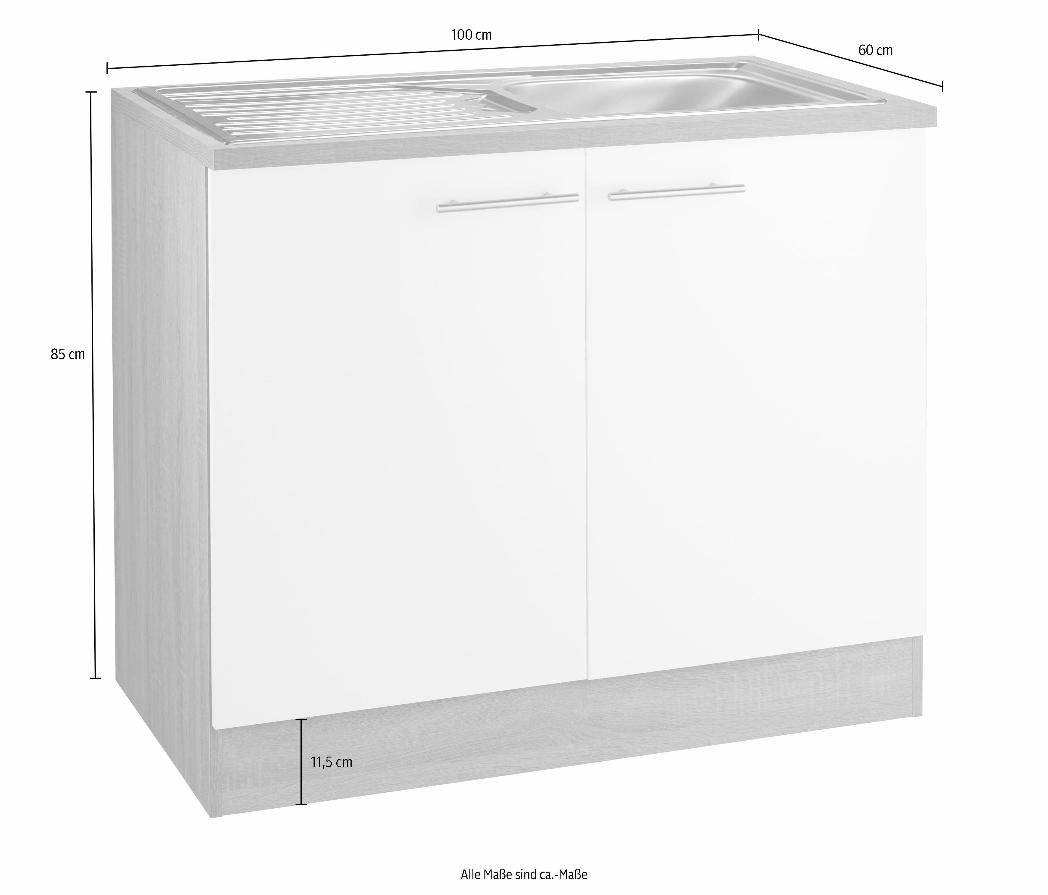 OPTIFIT Gootsteenkast Kalmar , breedte 100 cm