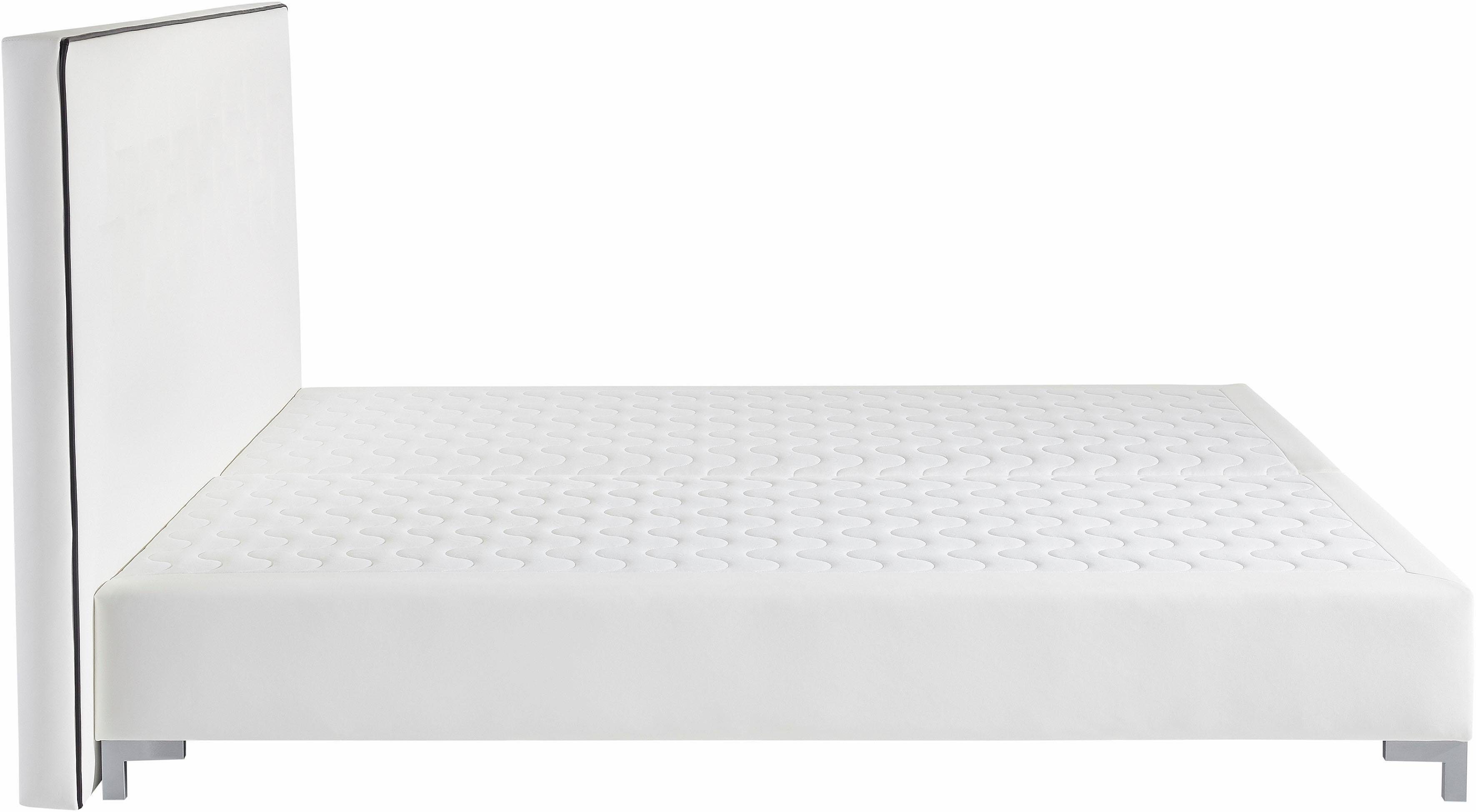 INOSIGN Boxspring Coos met bijzondere stiksels in het hoofdbord, 3 matrassoorten, 2 hardheden