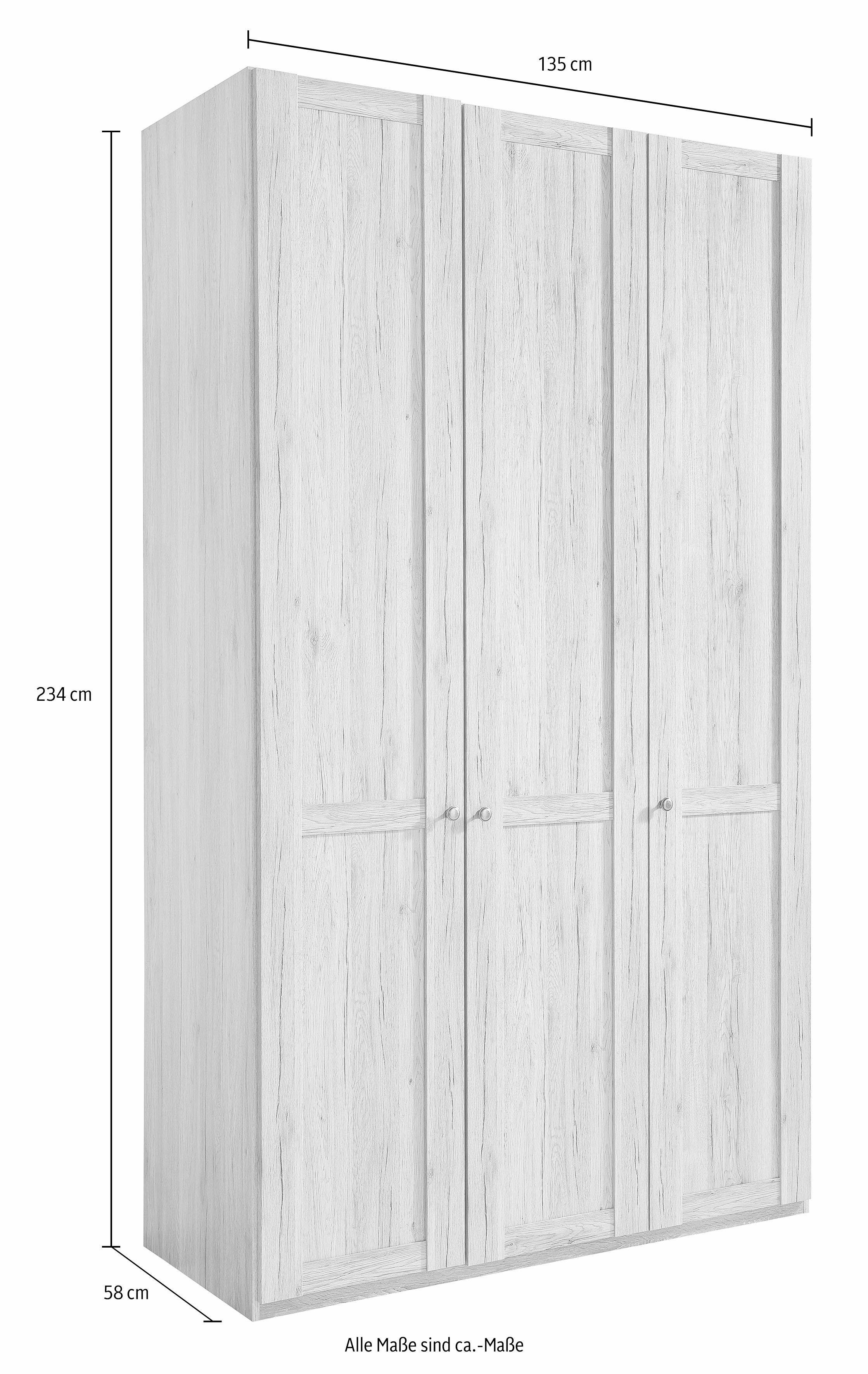 Wimex Kledingkast New York, linnenkast, garderobe, opslag in vele breedtes, individueel opbergruimtewonder, hoogte 208 of 236 cm