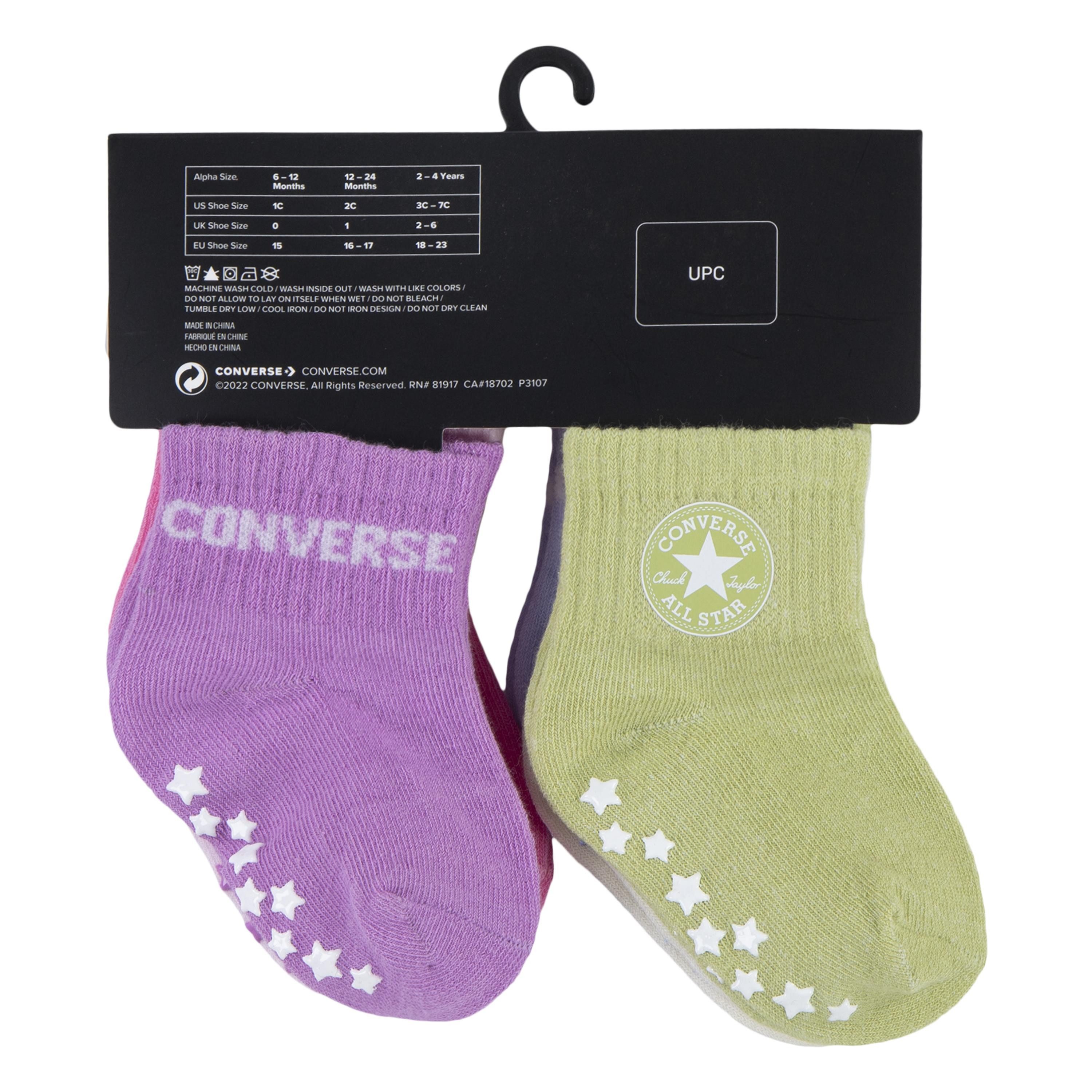 Converse Sokken CHN CORE 6PK GRIP INF TOD SCKS (6 paar)