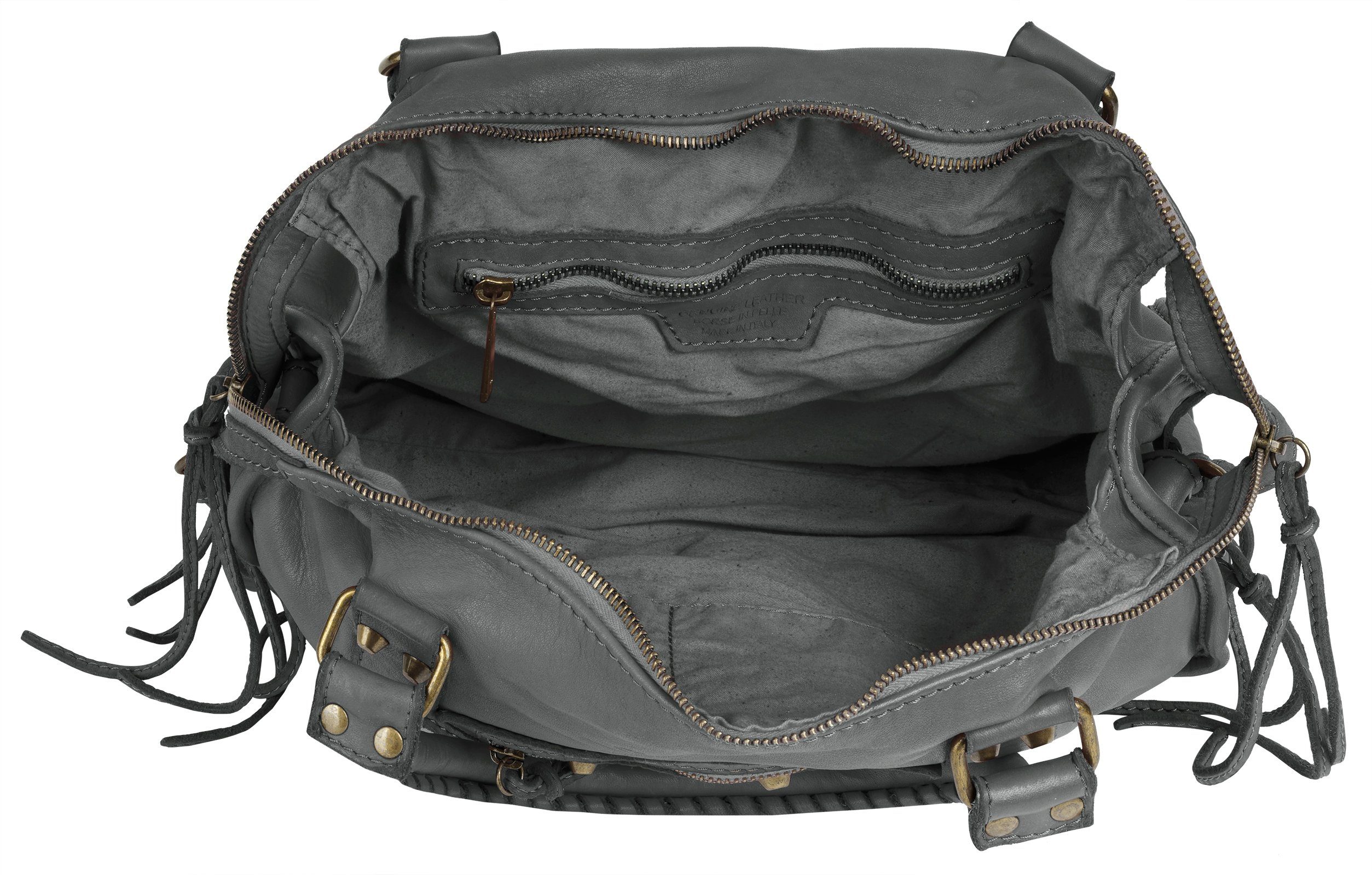 Samantha Look Shopper echt leer, made in italy (1-delig)