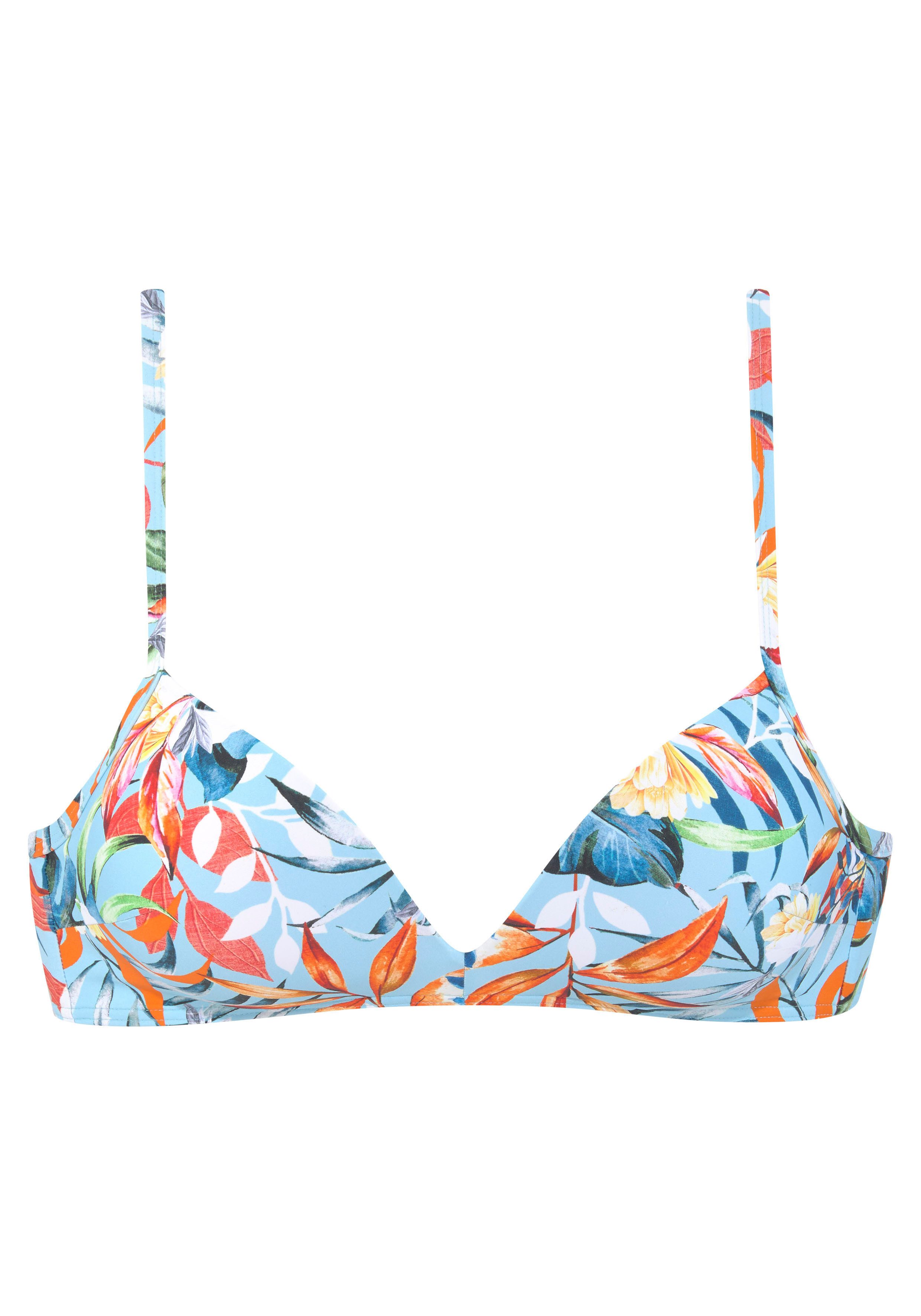 Venice Beach Triangel-bikinitop Caru met moderne print all-over