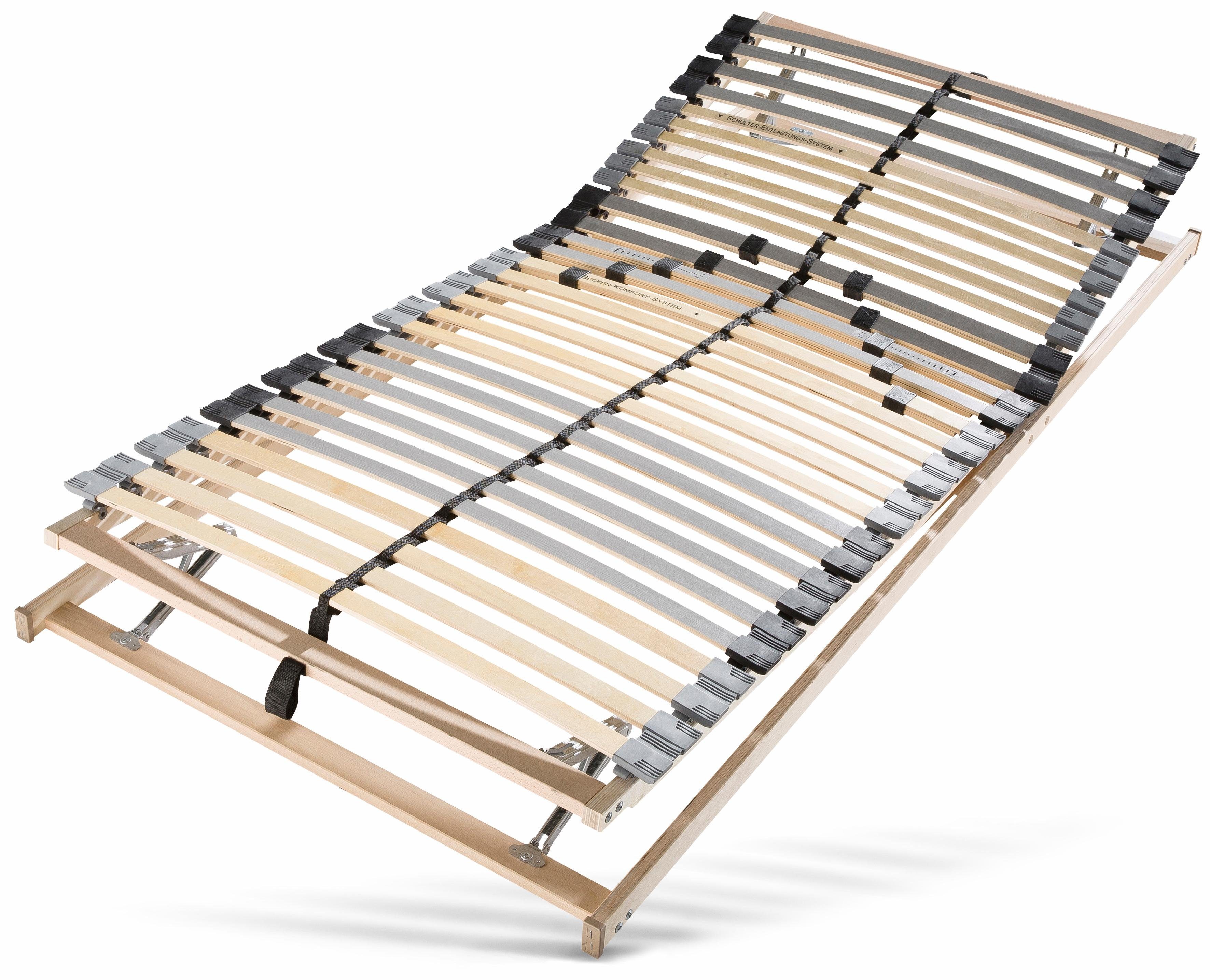 Beco Lattenbodem Optima LR-KF Hoofd-/voetbord en hardheid instelbaar (1 stuk) lattenbodems maat 80 cm x 200 cm x 7,5 cm
