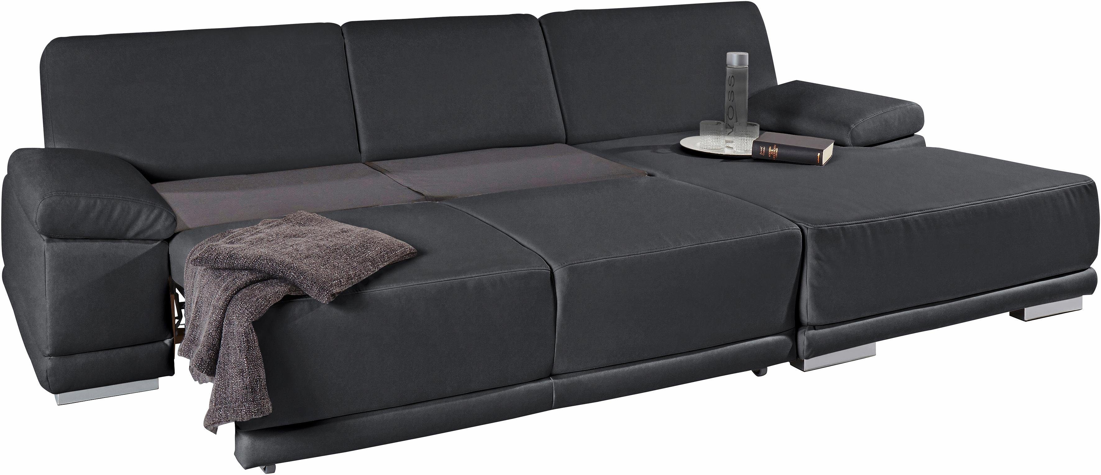 sit&more Hoekbank Coria L-vorm met xl-récamier, naar keuze met slaapfunctie