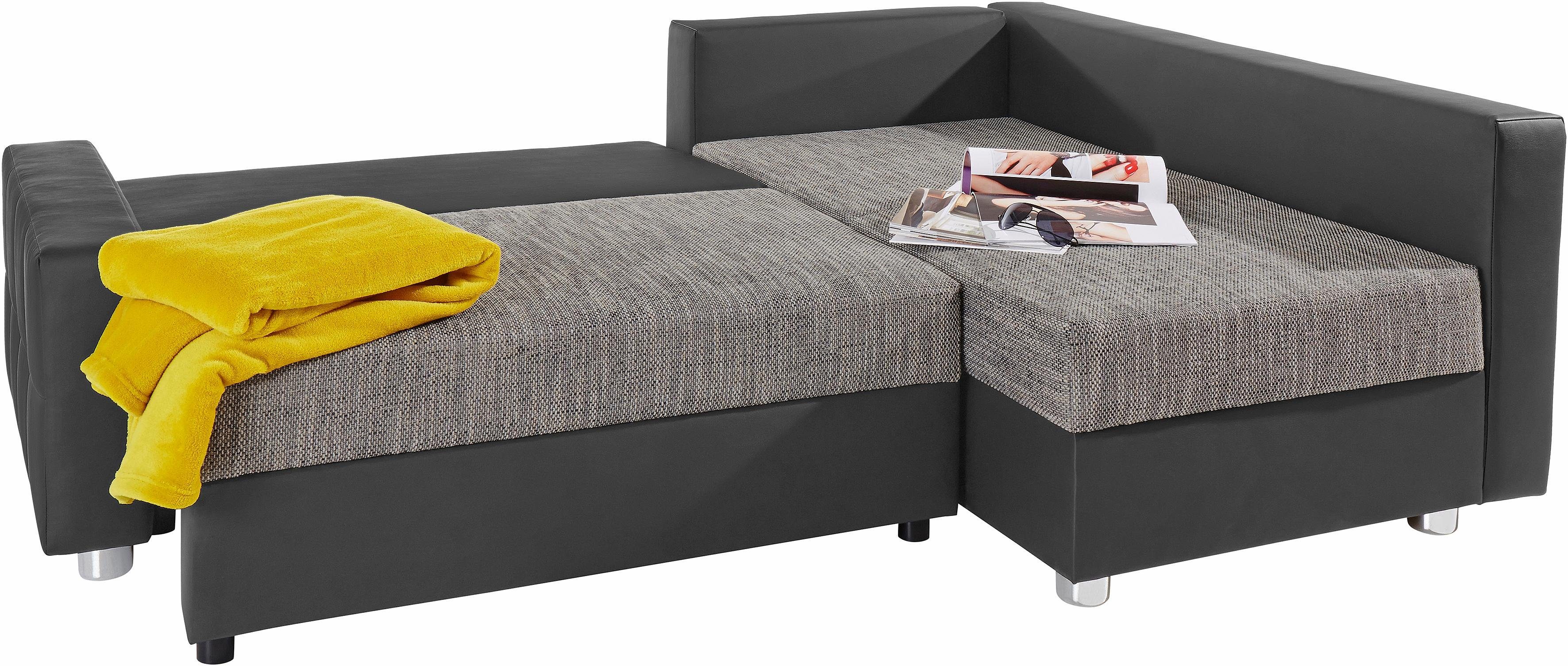 COLLECTION AB Hoekbank Parma L-vorm met slaapfunctie en binnenvering