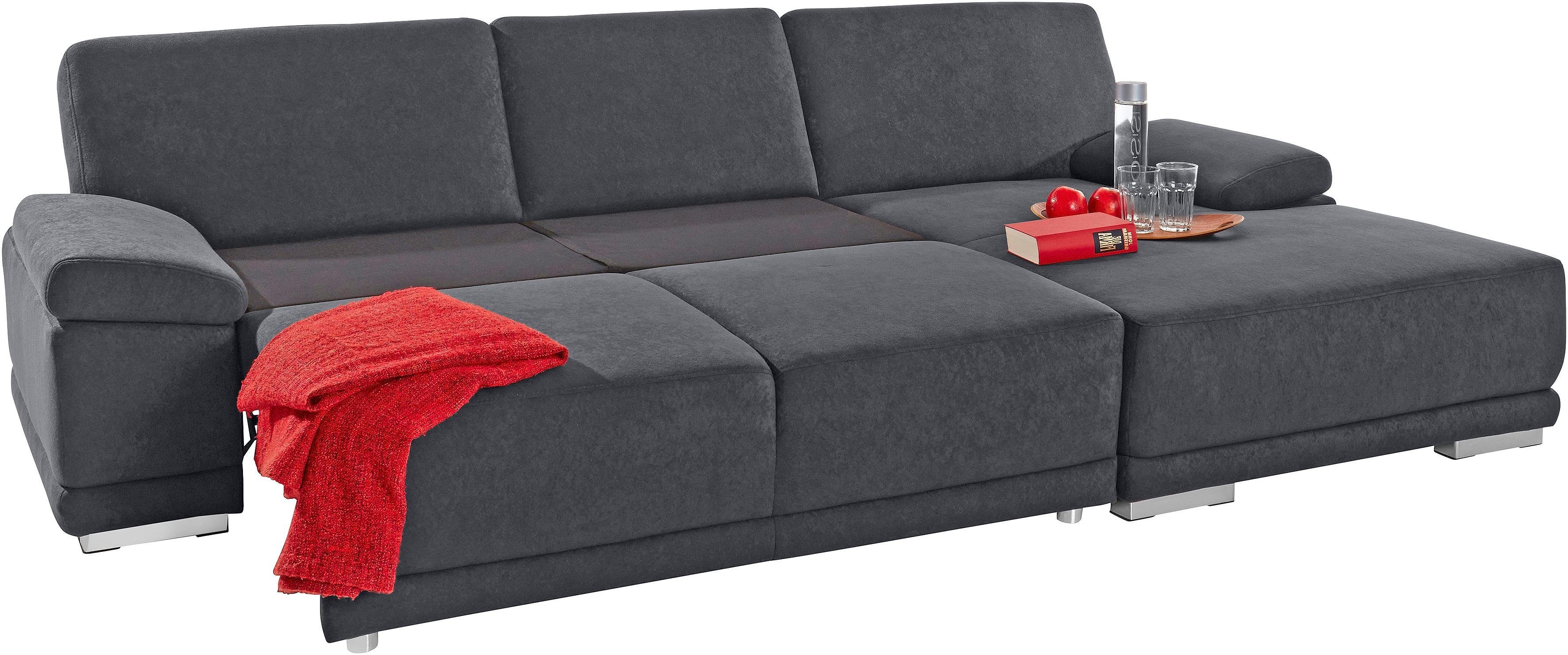 sit&more Hoekbank Coria L-vorm met xl-récamier, naar keuze met slaapfunctie
