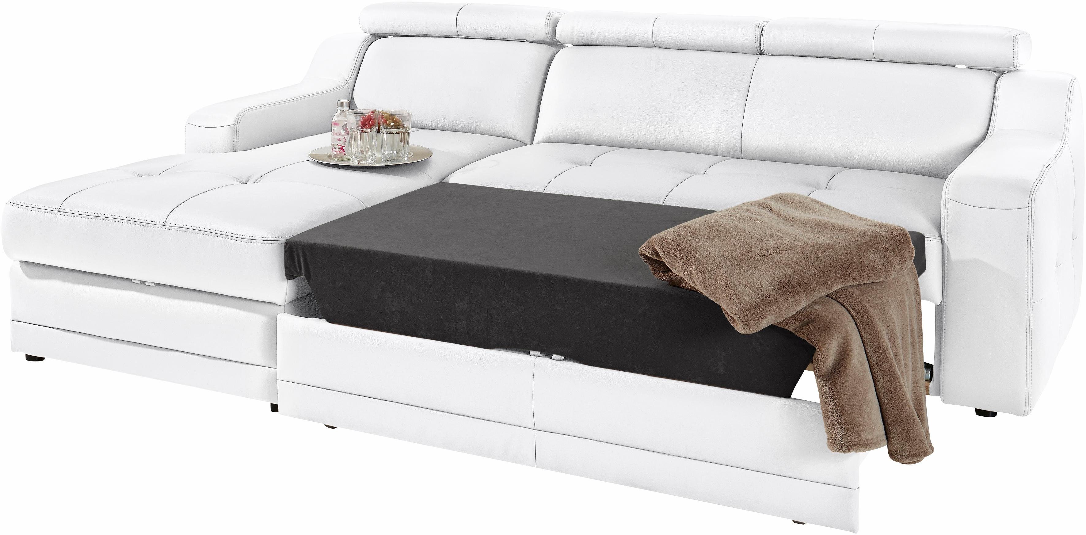 exxpo - sofa fashion Hoekbank Lotos, comfortabel en functioneel, L-vorm met verstelbare hoofdsteun resp. rugleuning, naar keuze met slaapfunctie