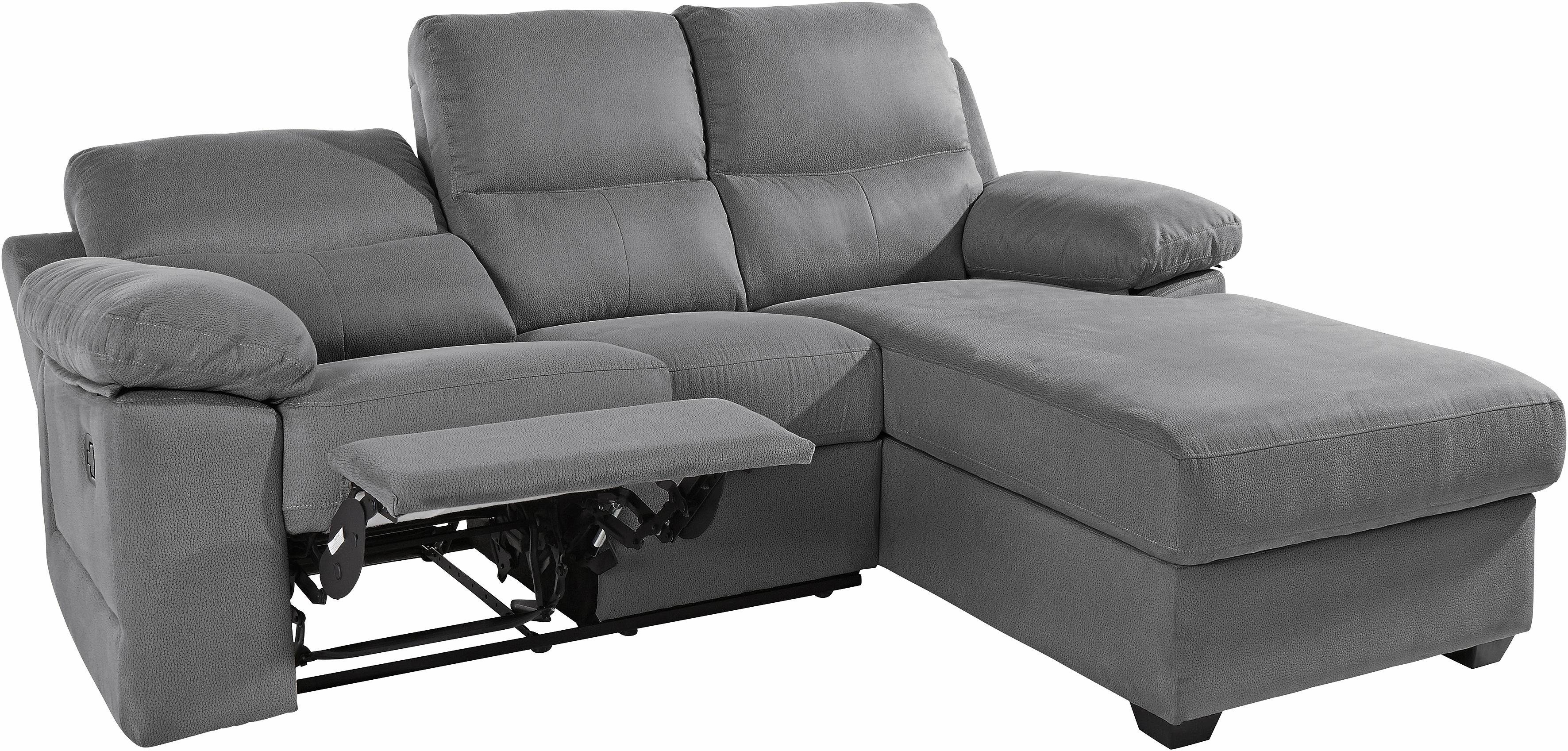 ATLANTIC home collection Hoekbank Conrad L-vorm met relaxfunctie en binnenvering, met bedkist
