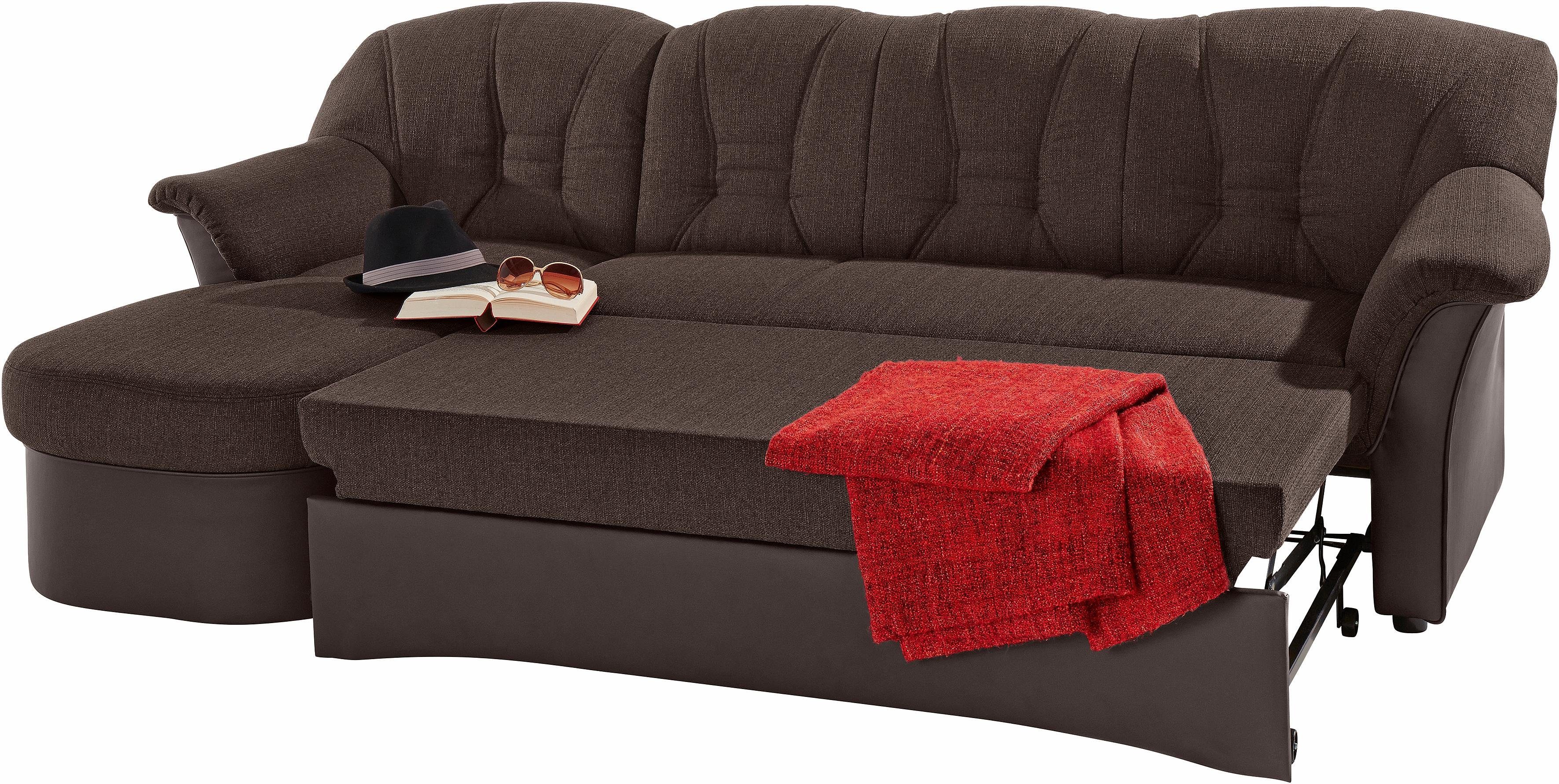 DOMO collection Hoekbank Elva, tijdloze vormtaal, elegante rugstiksels, L-vorm