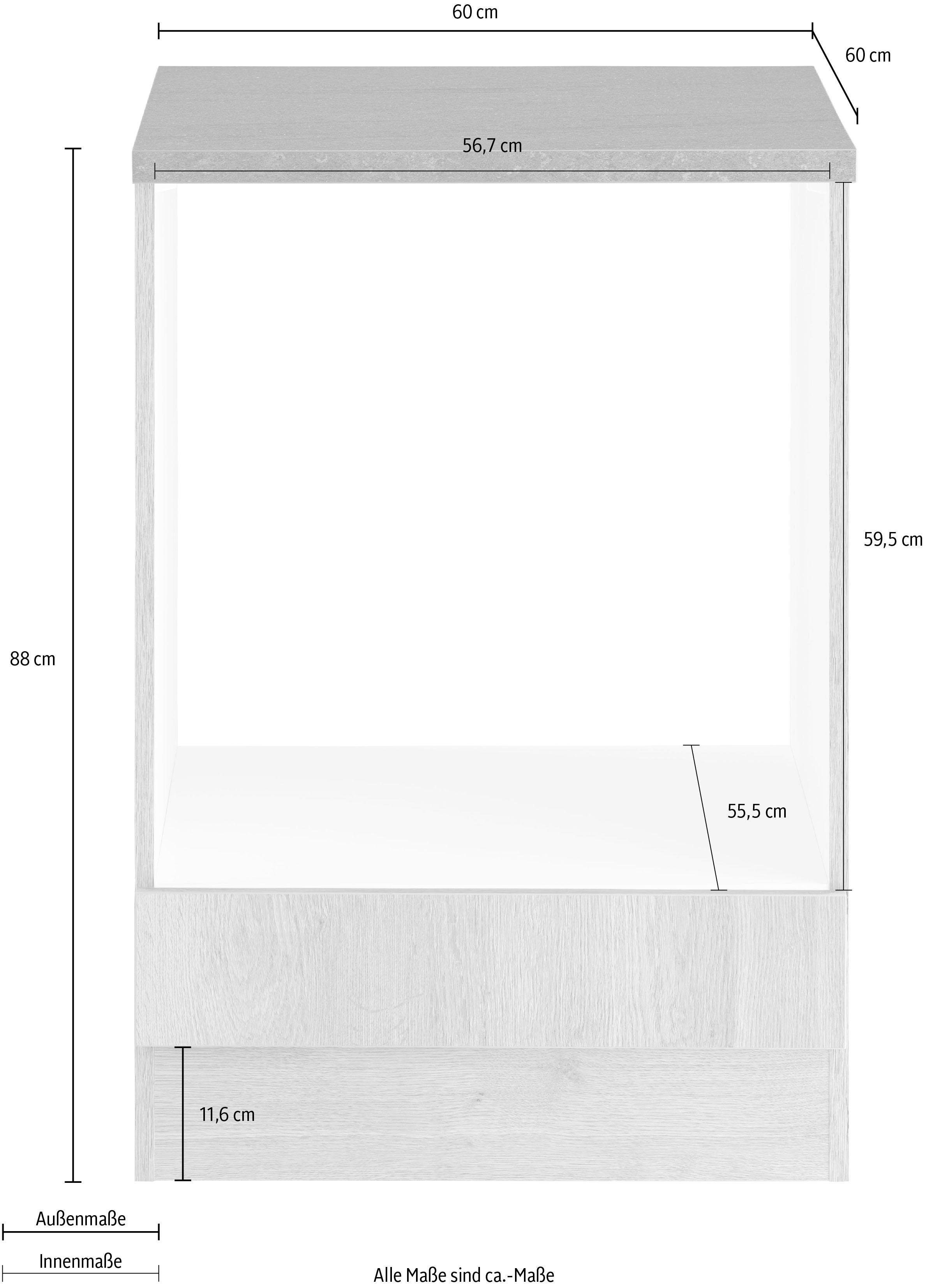 OPTIFIT Ombouwkast voor oven Roth Breedte 60 cm