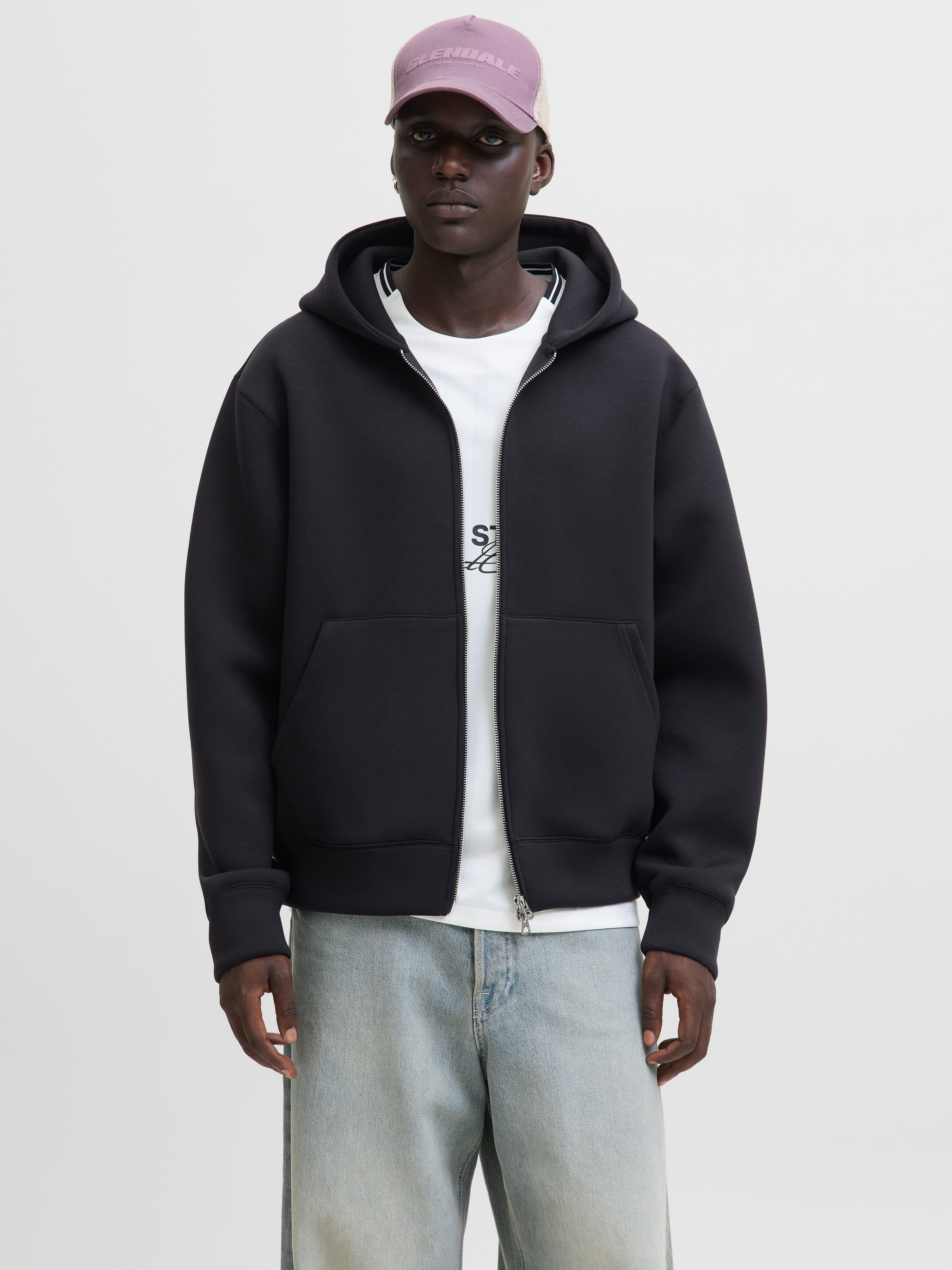 Jack & Jones Hoodie JCOCOVER SCUBA SWEAT ZIP HOOD NOOS