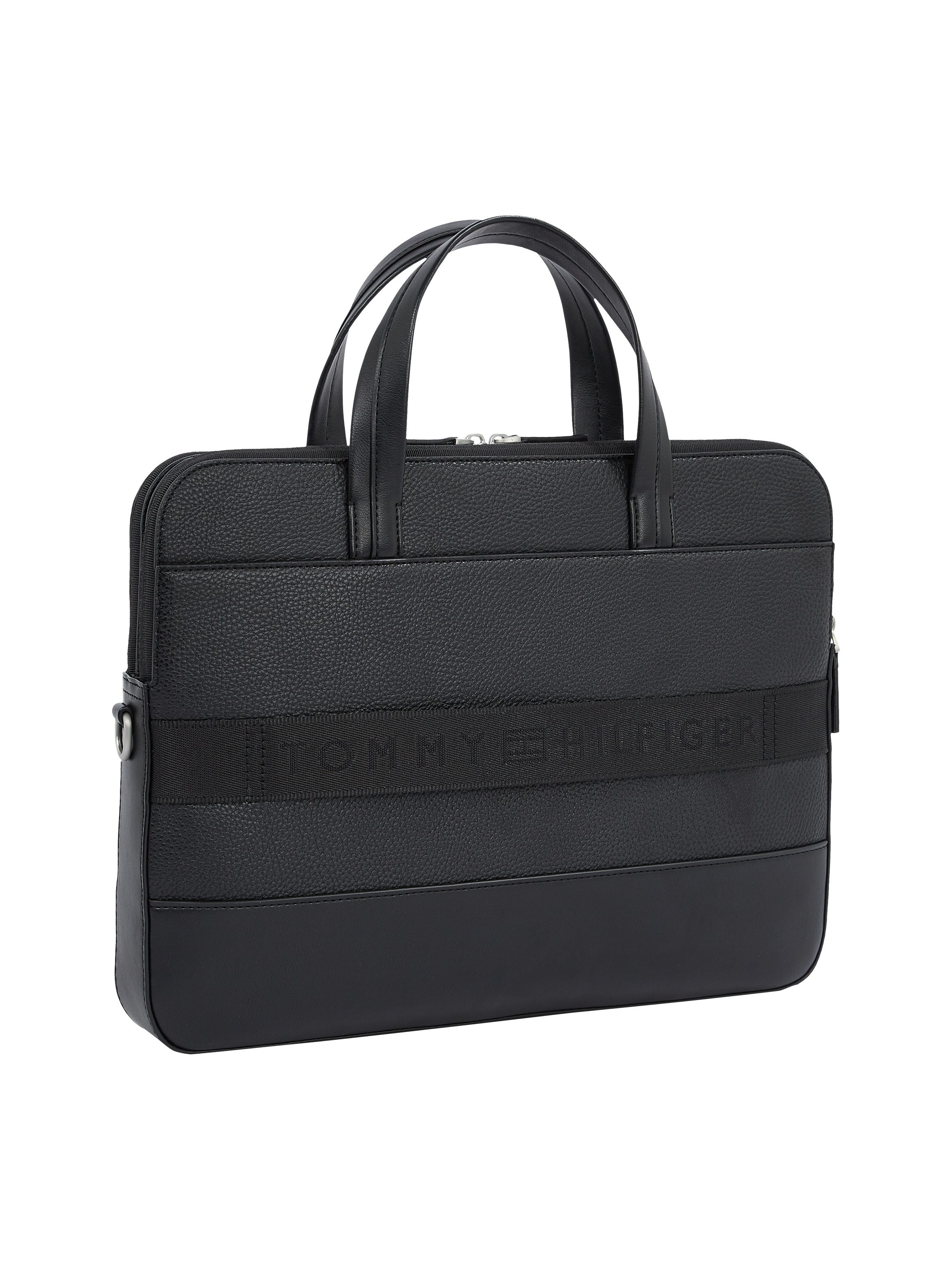 Tommy Hilfiger Laptoptas TH CENTRAL COMPUTER BAG , unisex laptoptas, messenger-bag met afneembare schouderriem