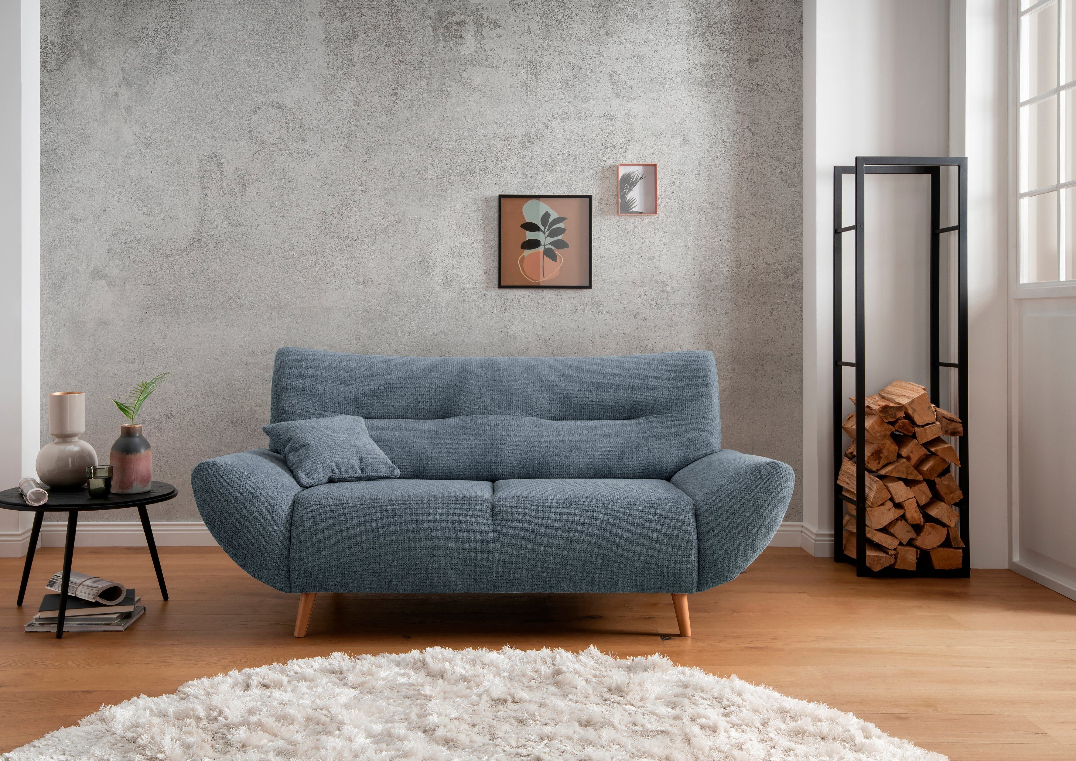 INOSIGN Zithoek Drago, modern en tijdloos, actuele vormtaal, comfortabel leverbaar als fauteuil/hoekbank, diverse stoffen, incl. 2 sierkussens (set, 2-delig)