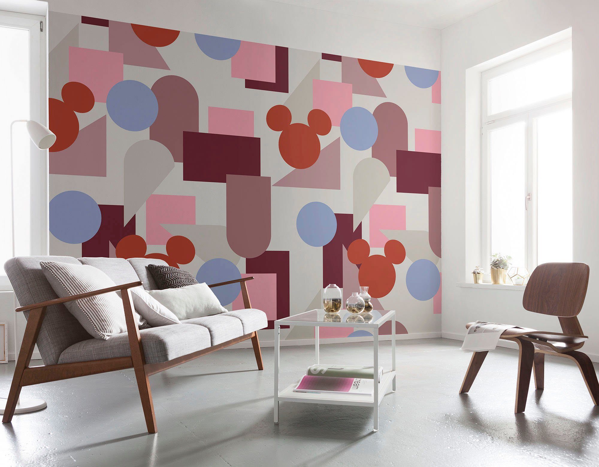 Komar Vliesbehang Digitale print vlies - Colourful Mickey - Afmeting 400 x 250 cm (1 stuk)