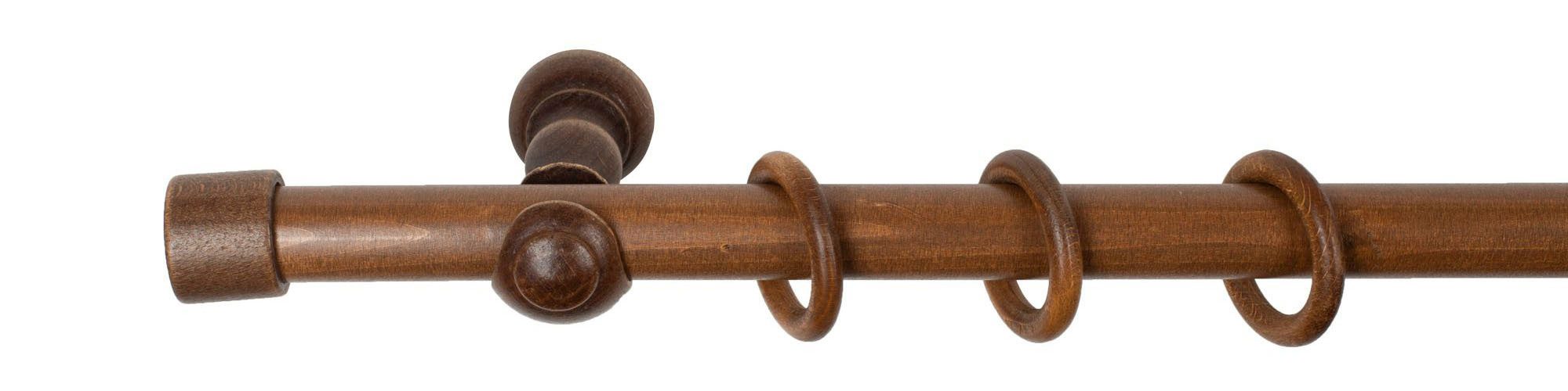 SN DECO GROUP Gordijnroede Cafiro 28 mm, hout, verschillende lengtes en kleuren, compleet set