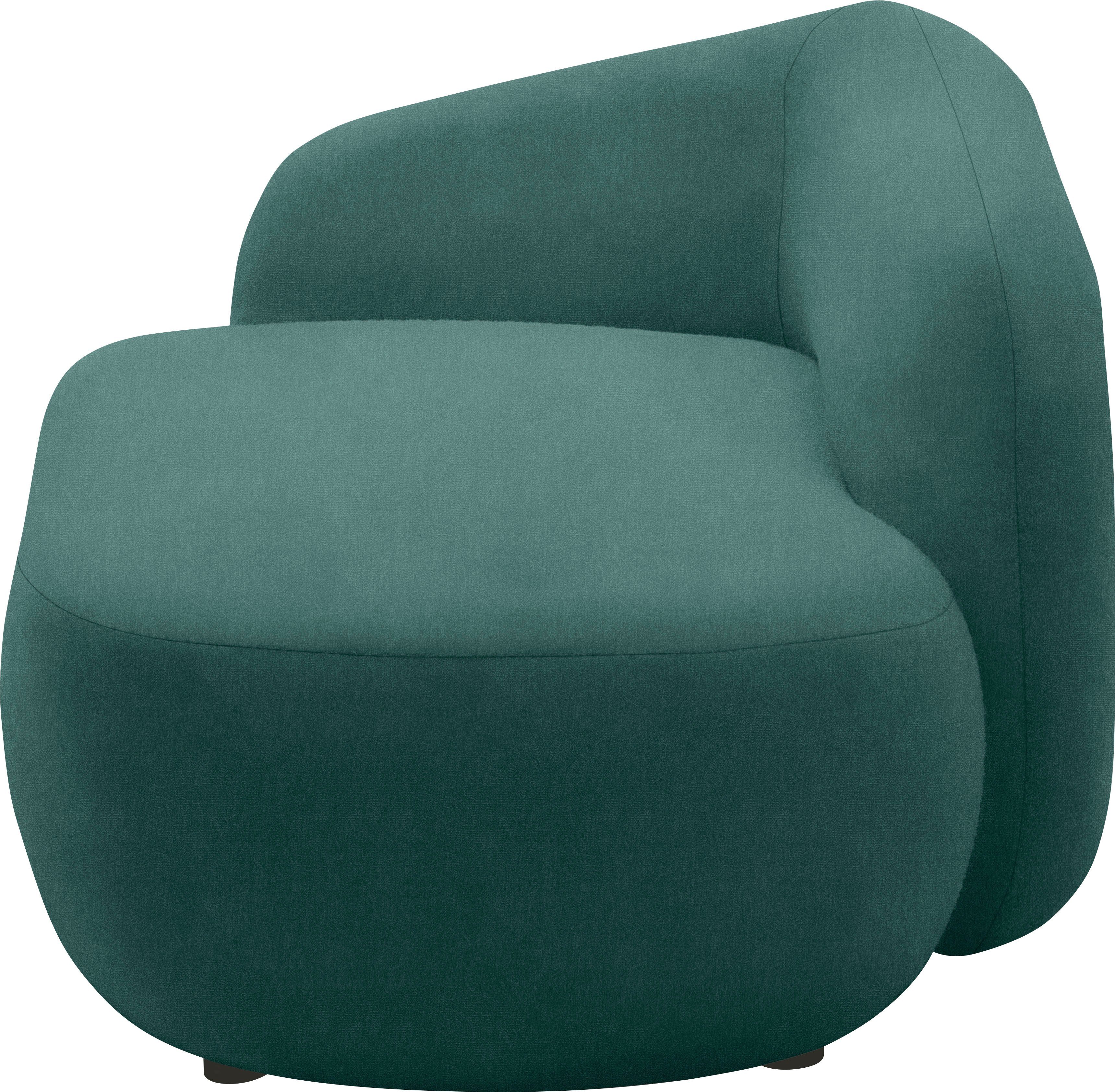 andas Récamier Björnar incl. reversible-sierkussen: bloemmotief, resp. uni, Binnenvering, armleuning links of rechts naar keuze, B/D/H: 183x105x75 cm