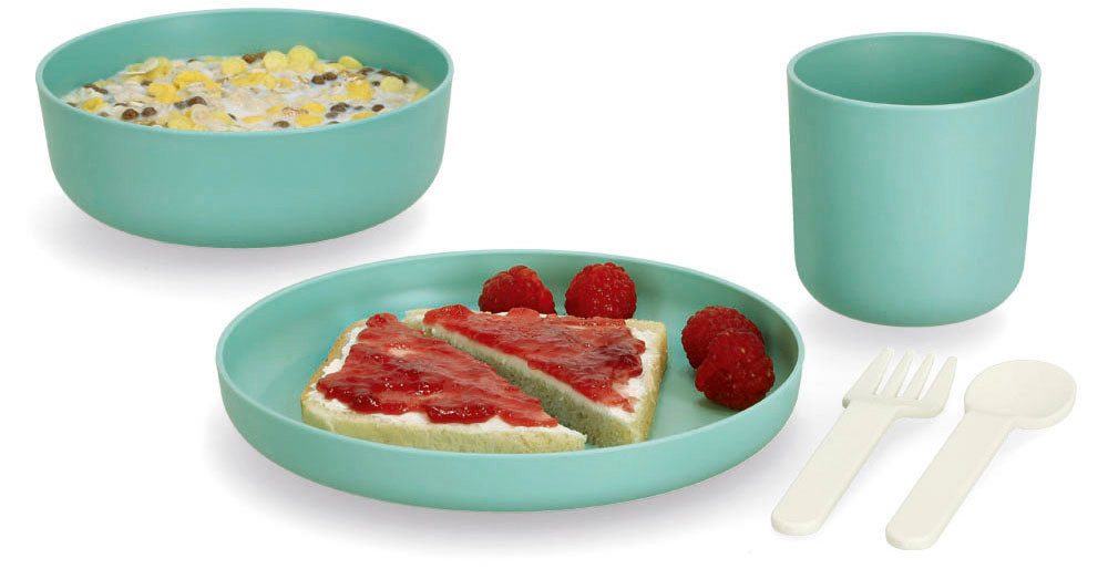 Zeller Present Kinderservies-set (per 1 bord, kom, mok, vork, lepel) (set, 5-delig)