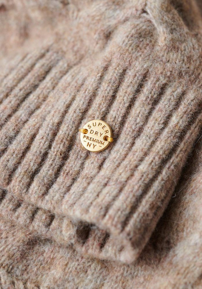 Superdry Gebreide trui LW CABLE ROLL NECK JUMPER