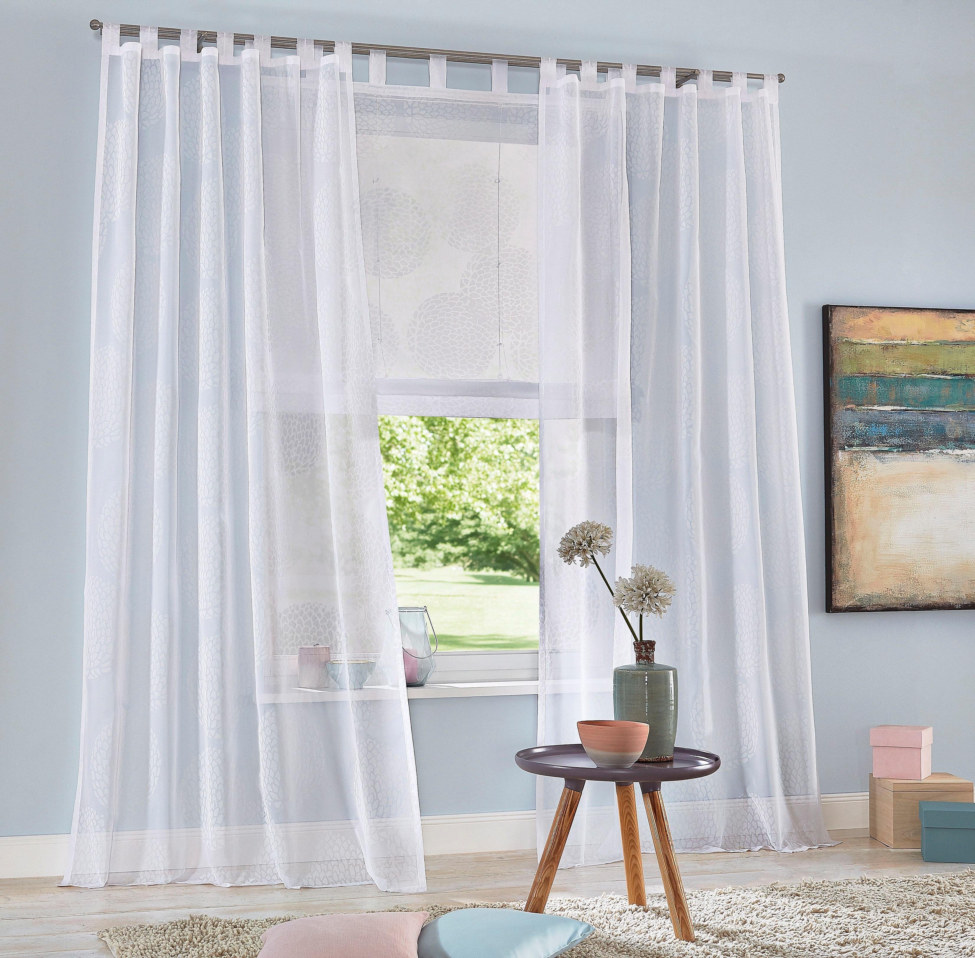 my home Romeins rolgordijn Belem Transparant, voile, polyester (1 stuk)