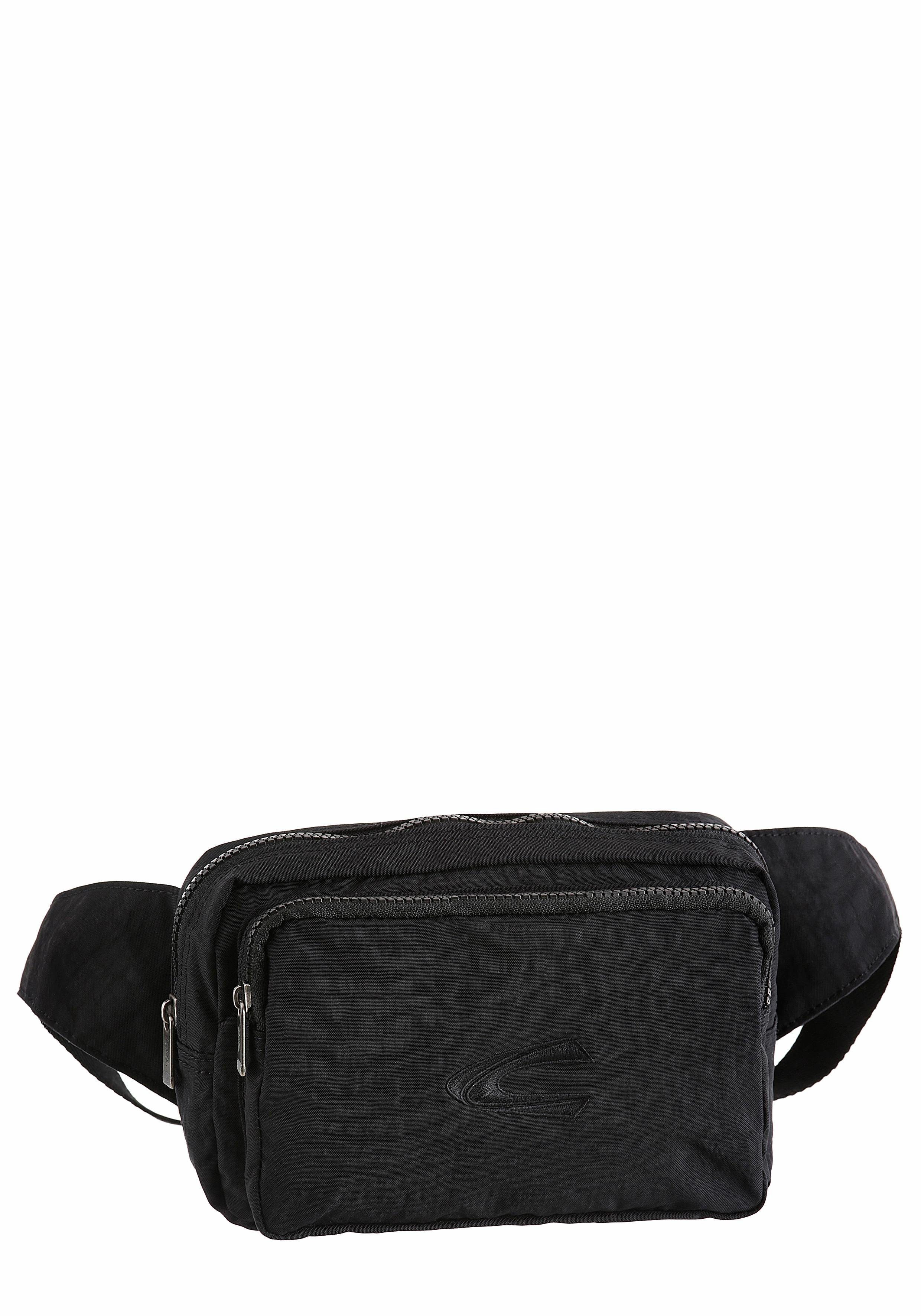 camel active Buiktasje Journey van licht robuust nylon, functioneel perfect voor alle levensomstandigheden heren heuptassen maat 24x14x9 cm zwart