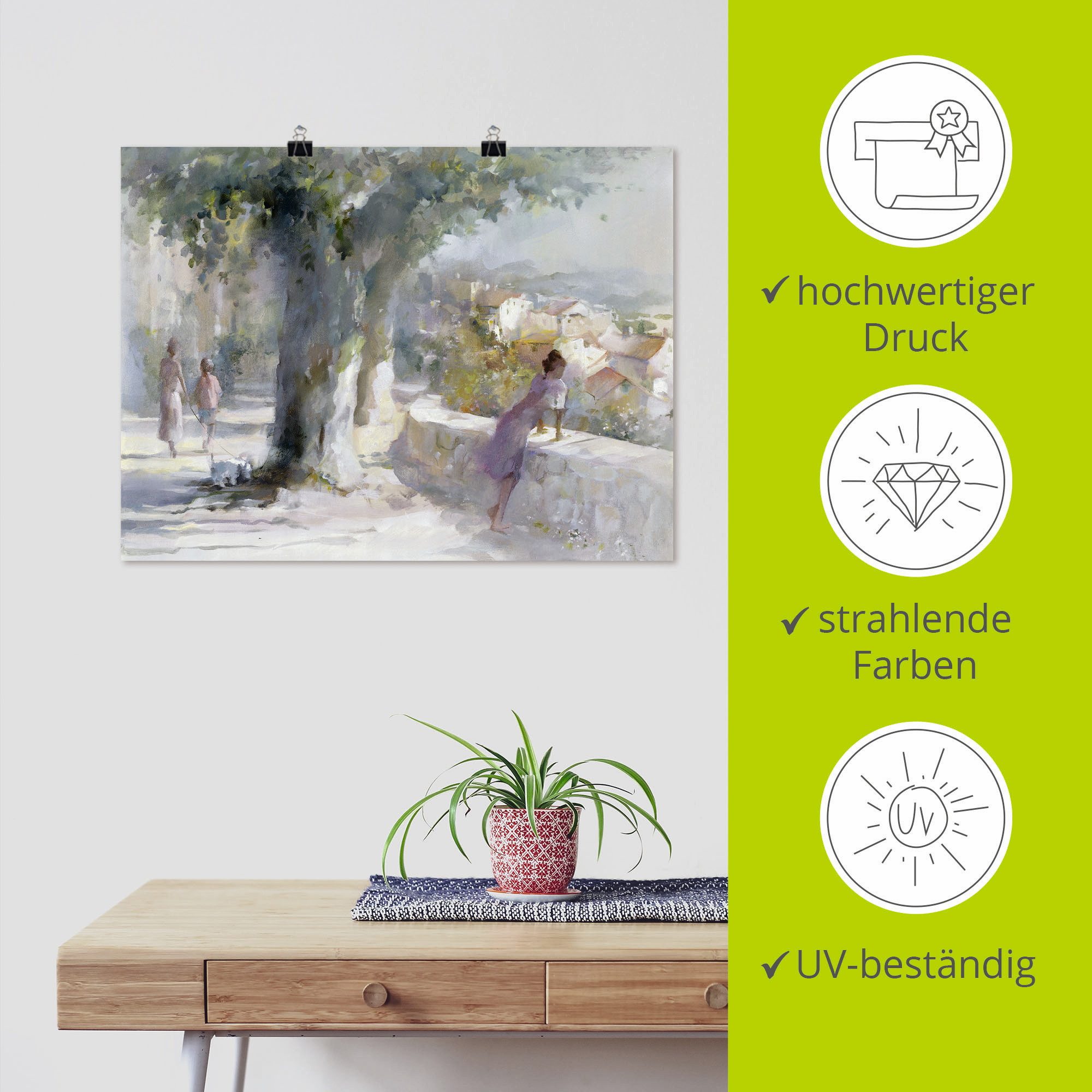 Artland Artprint Fluisterende wind als artprint op linnen, poster in verschillende formaten maten