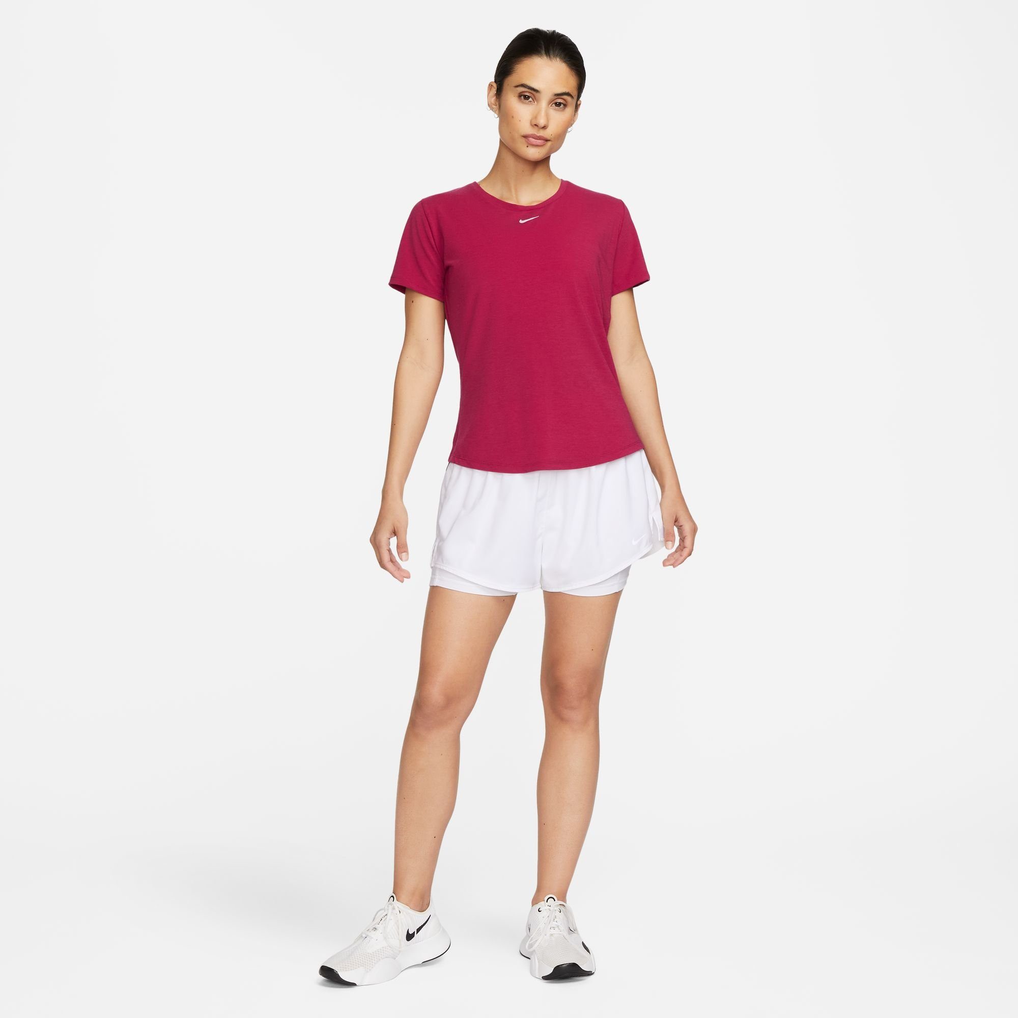 Nike Trainingsshirt Dri-FIT UV One Luxe Women's Standard Fit Short-Sleeve Top