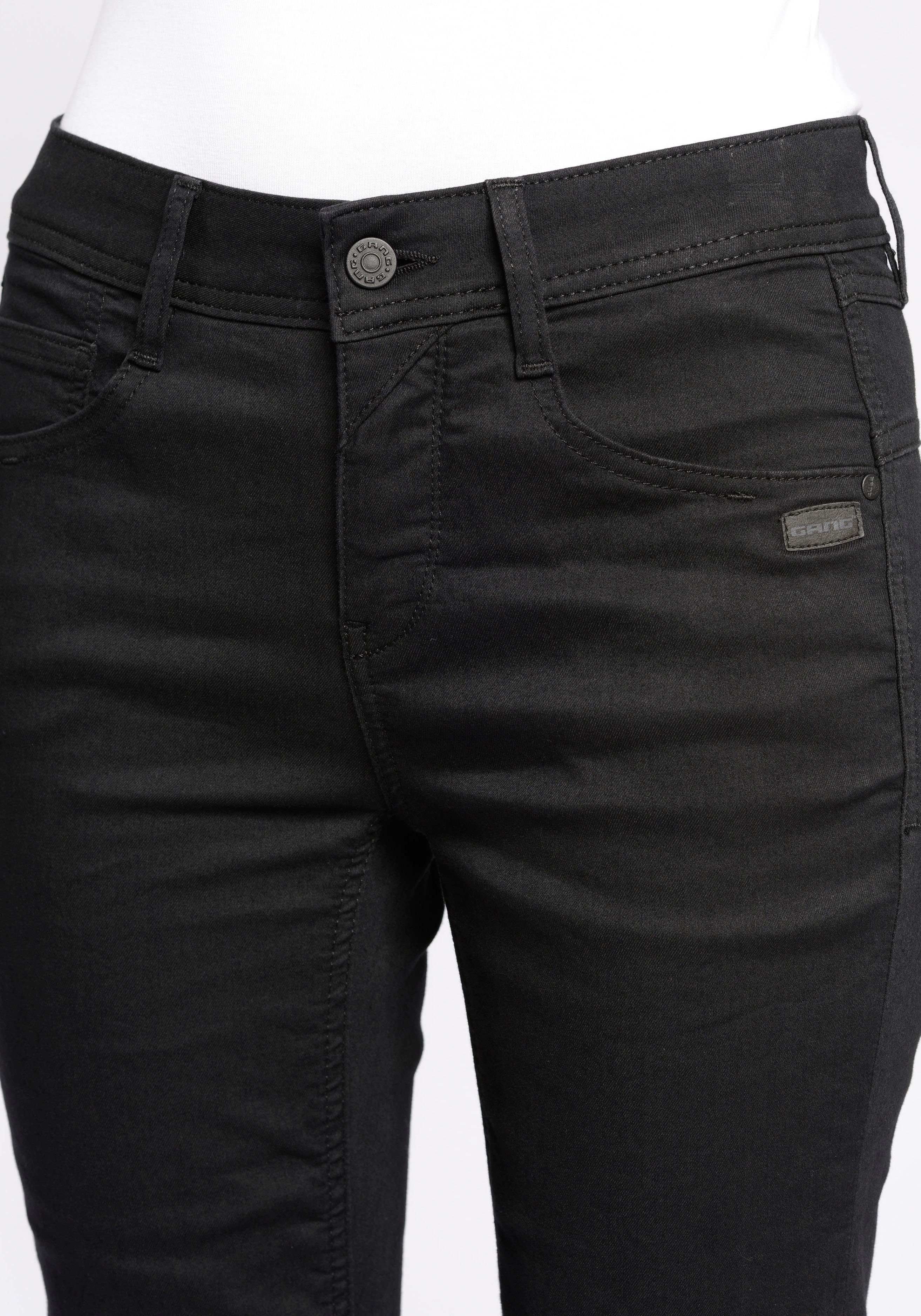 GANG 5-pocket jeans 94AMELIE van sweatdenim met schuine diep zittende achterzakken